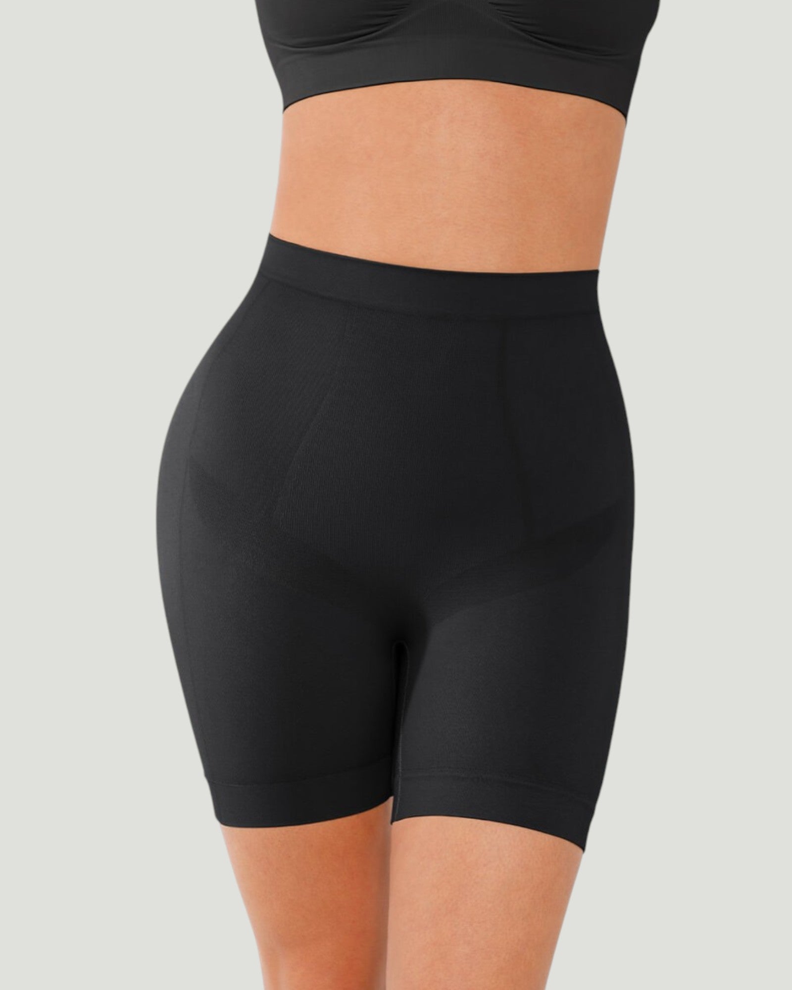 Pear Shapewear Ayla Mid-Thigh Carbon Black 6