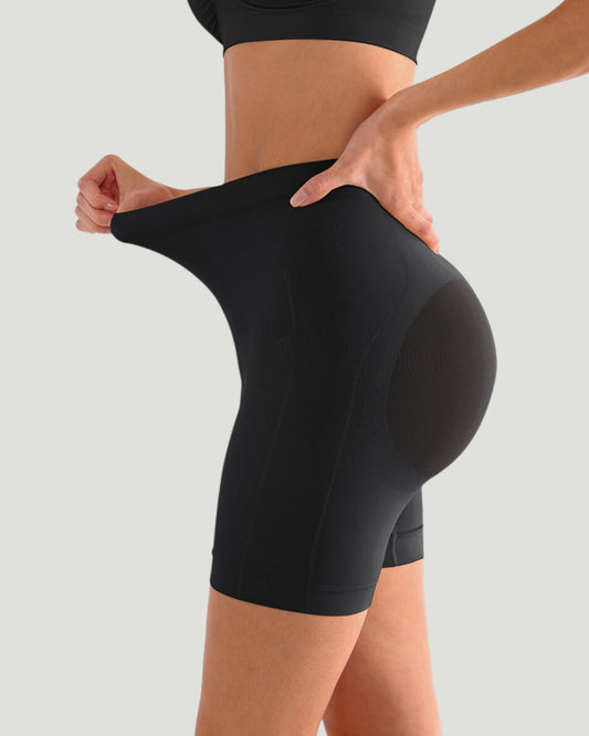 Pear Shapewear Ayla Mid-Thigh Short Carbon Black 2 1600