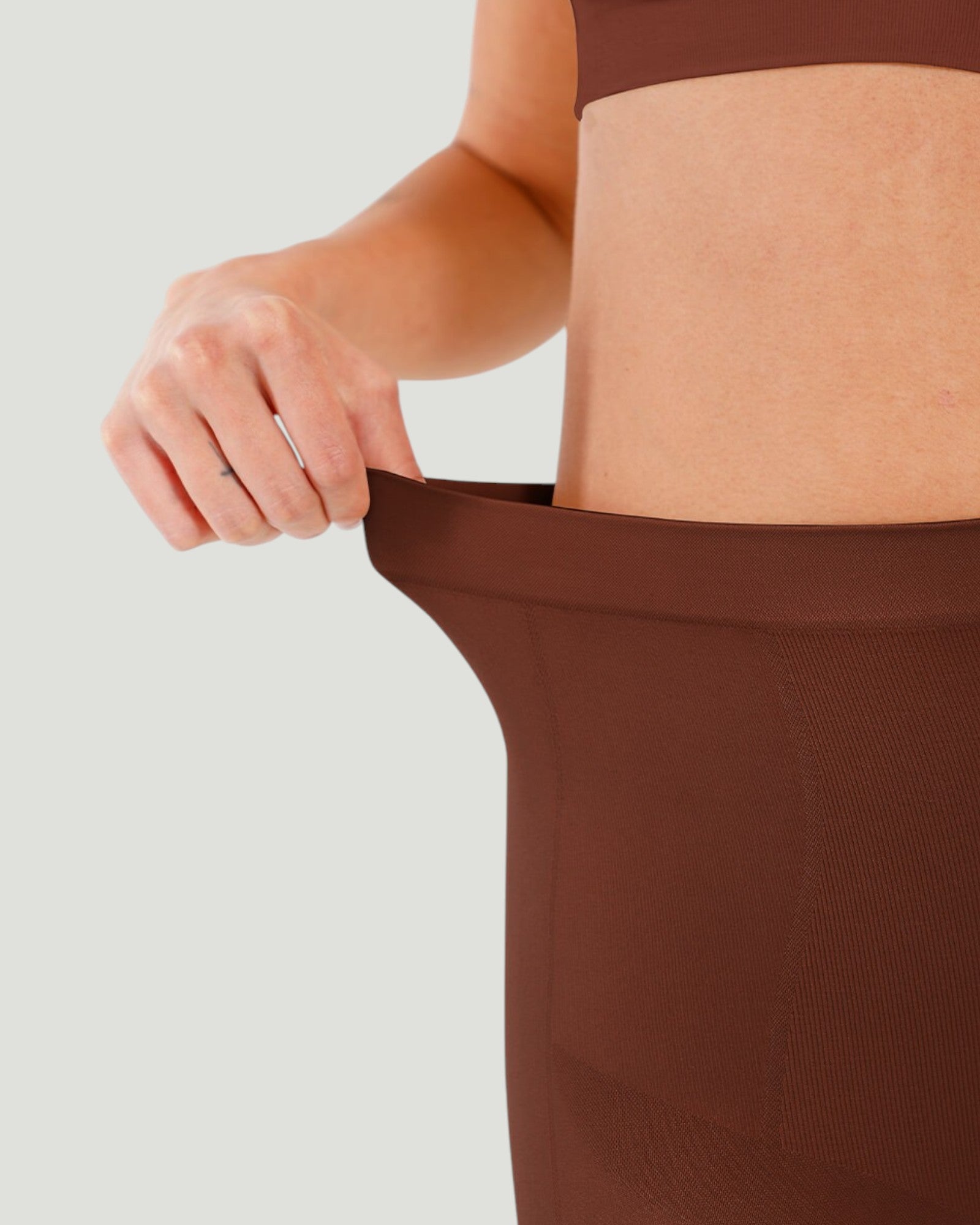 Pear Shapewear Ayla Mid-Thigh Cocao Brown 3