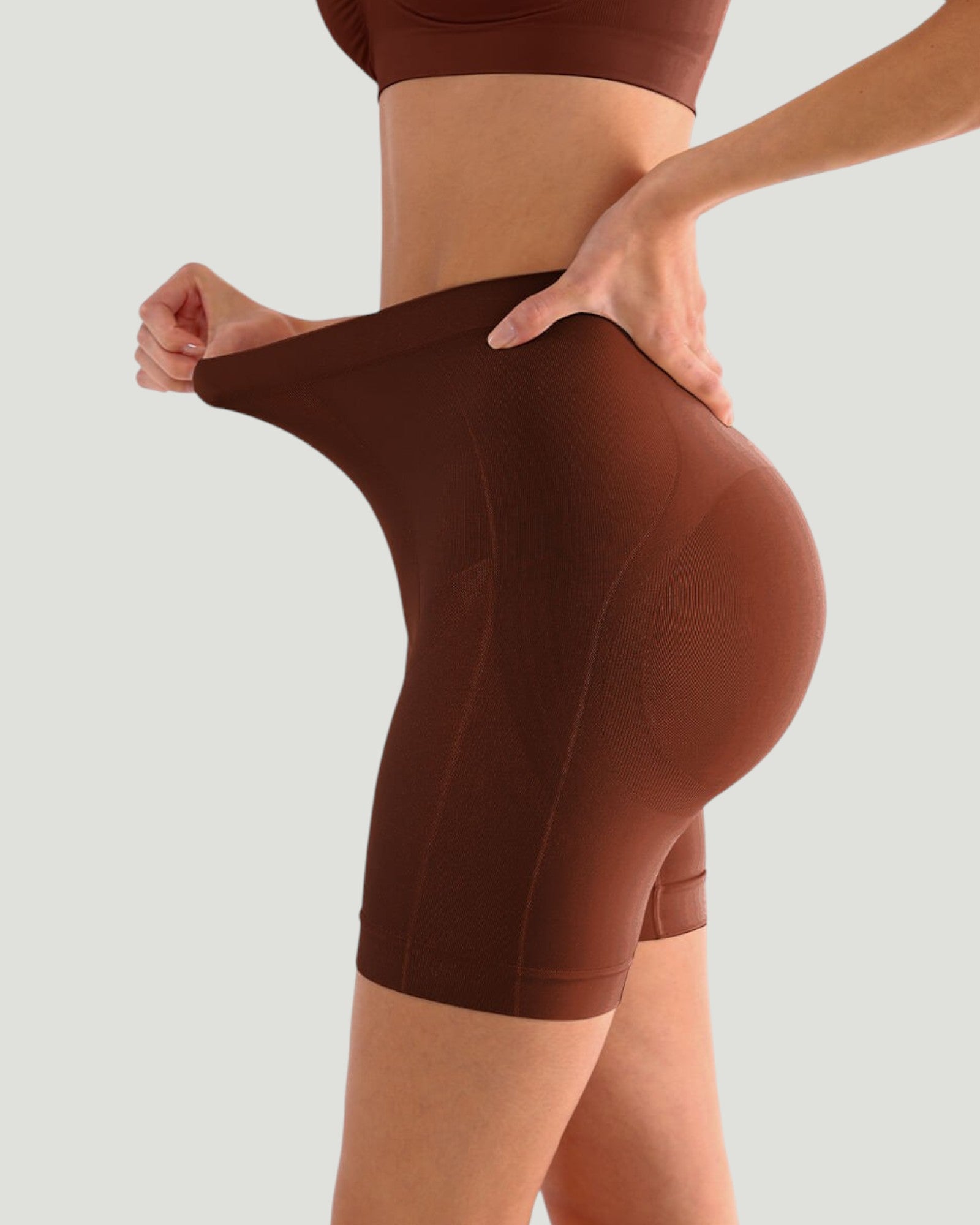 Pear Shapewear Ayla Mid-Thigh Cocao Brown 2