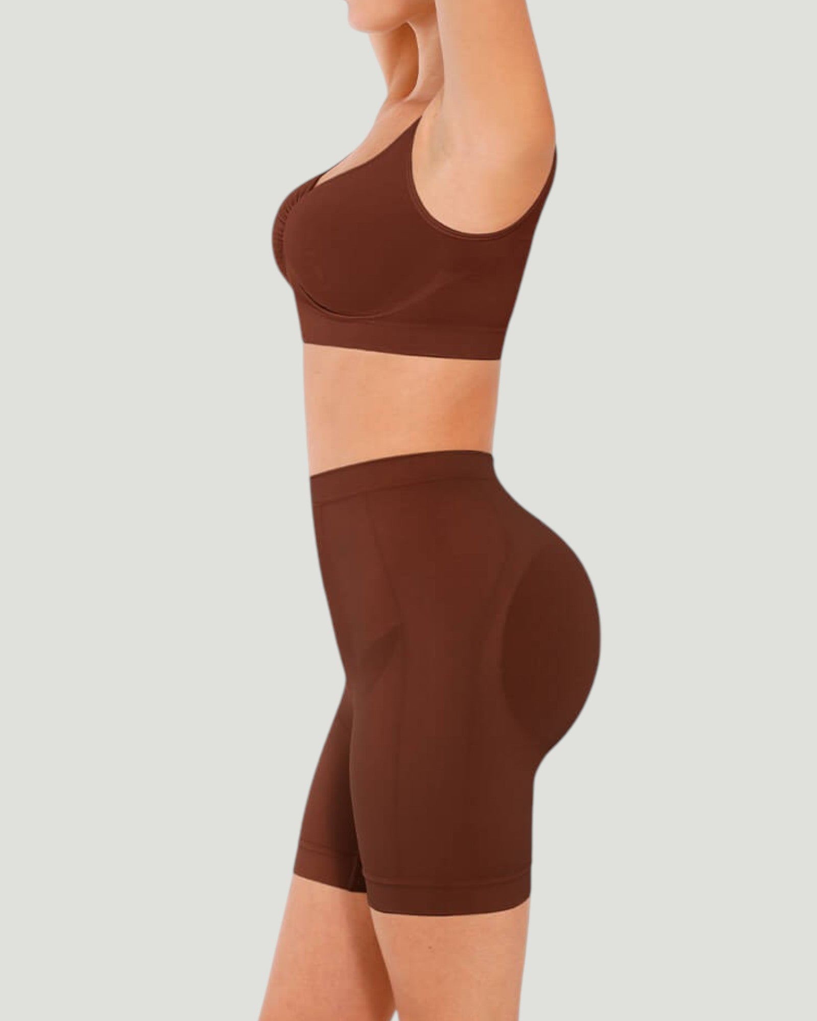 Pear Shapewear Ayla Mid-Thigh Cocao Brown 4