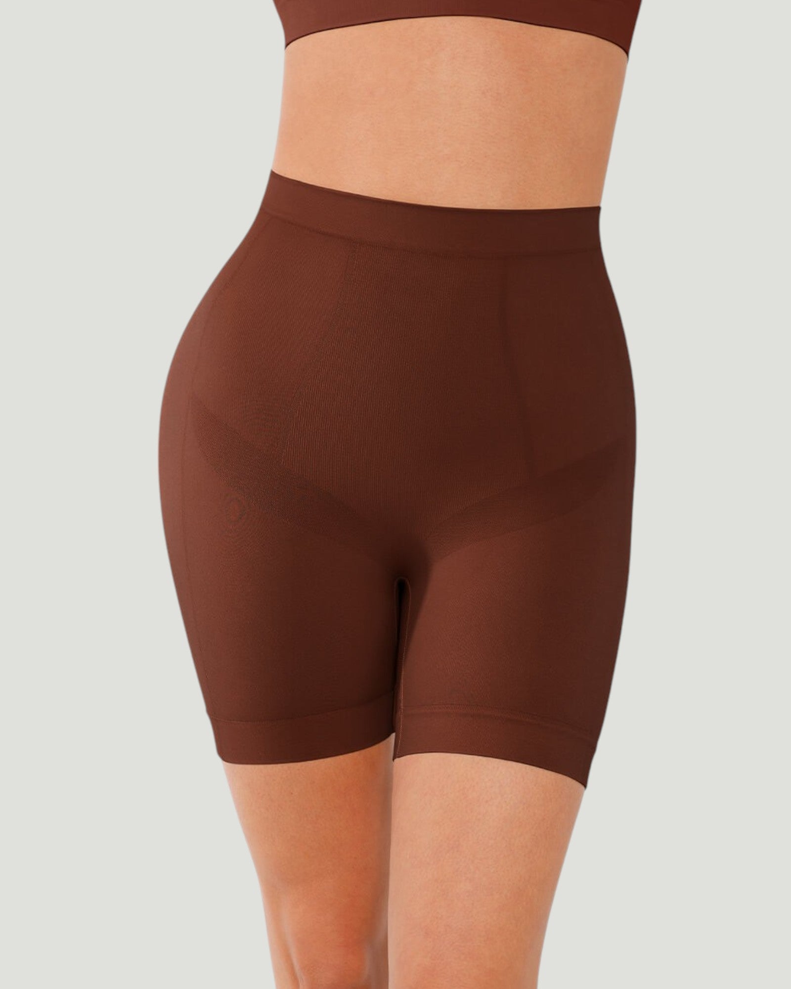 Pear Shapewear Ayla Mid-Thigh Cocao Brown 6