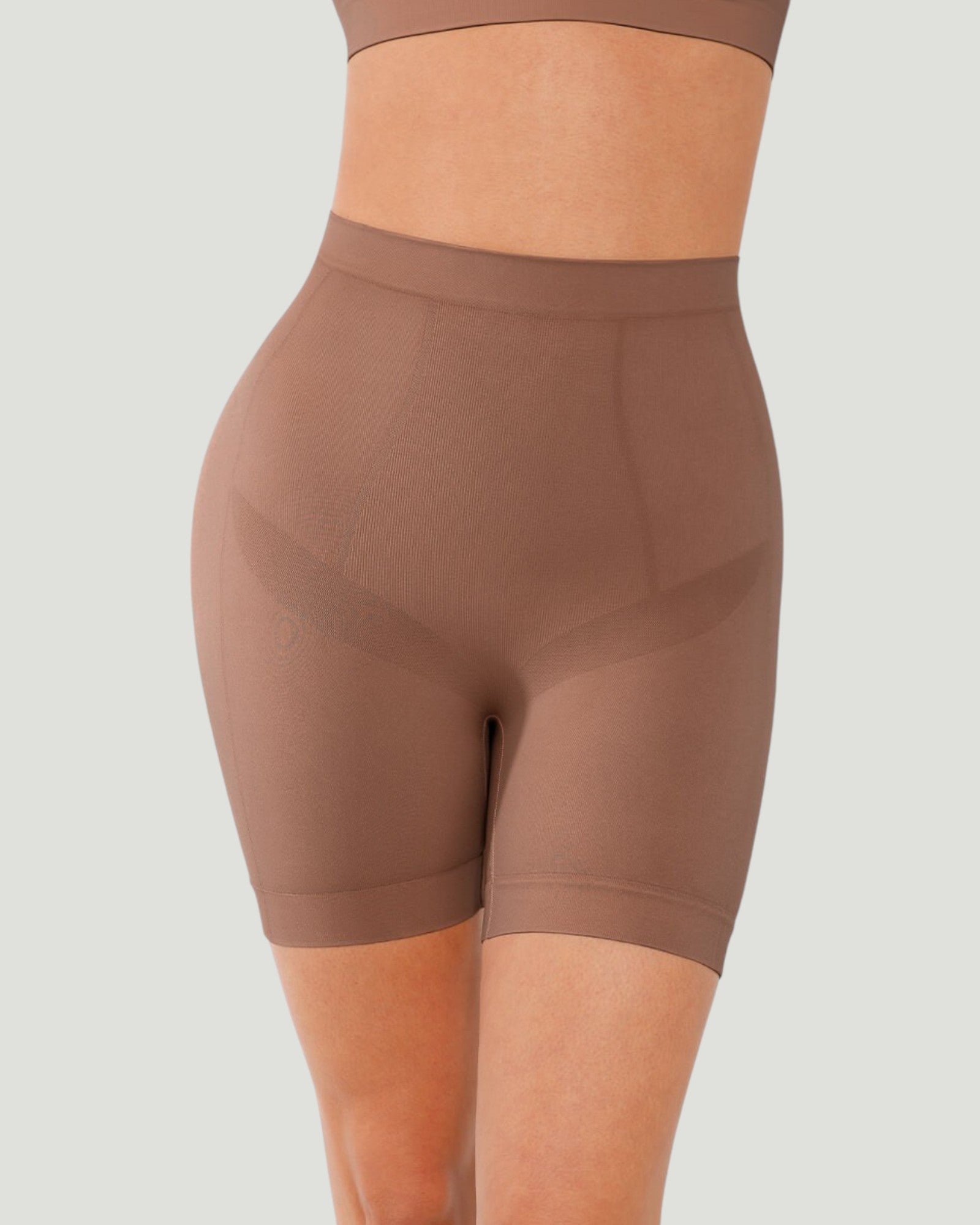 Pear Shapewear Ayla Mid-Thigh Mocha Brown 6