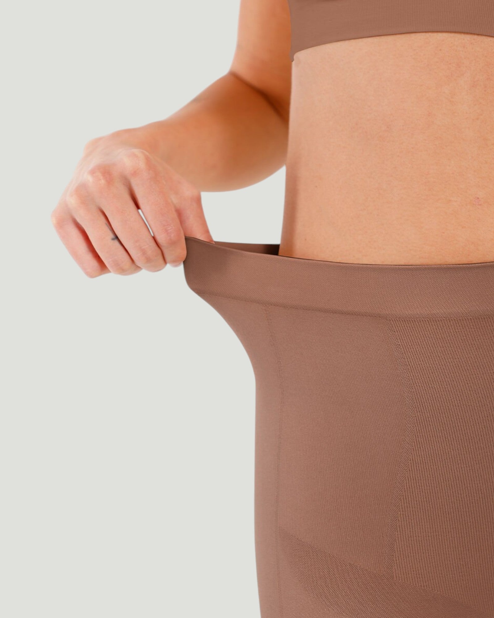 Pear Shapewear Ayla Mid-Thigh Mocha Brown 3