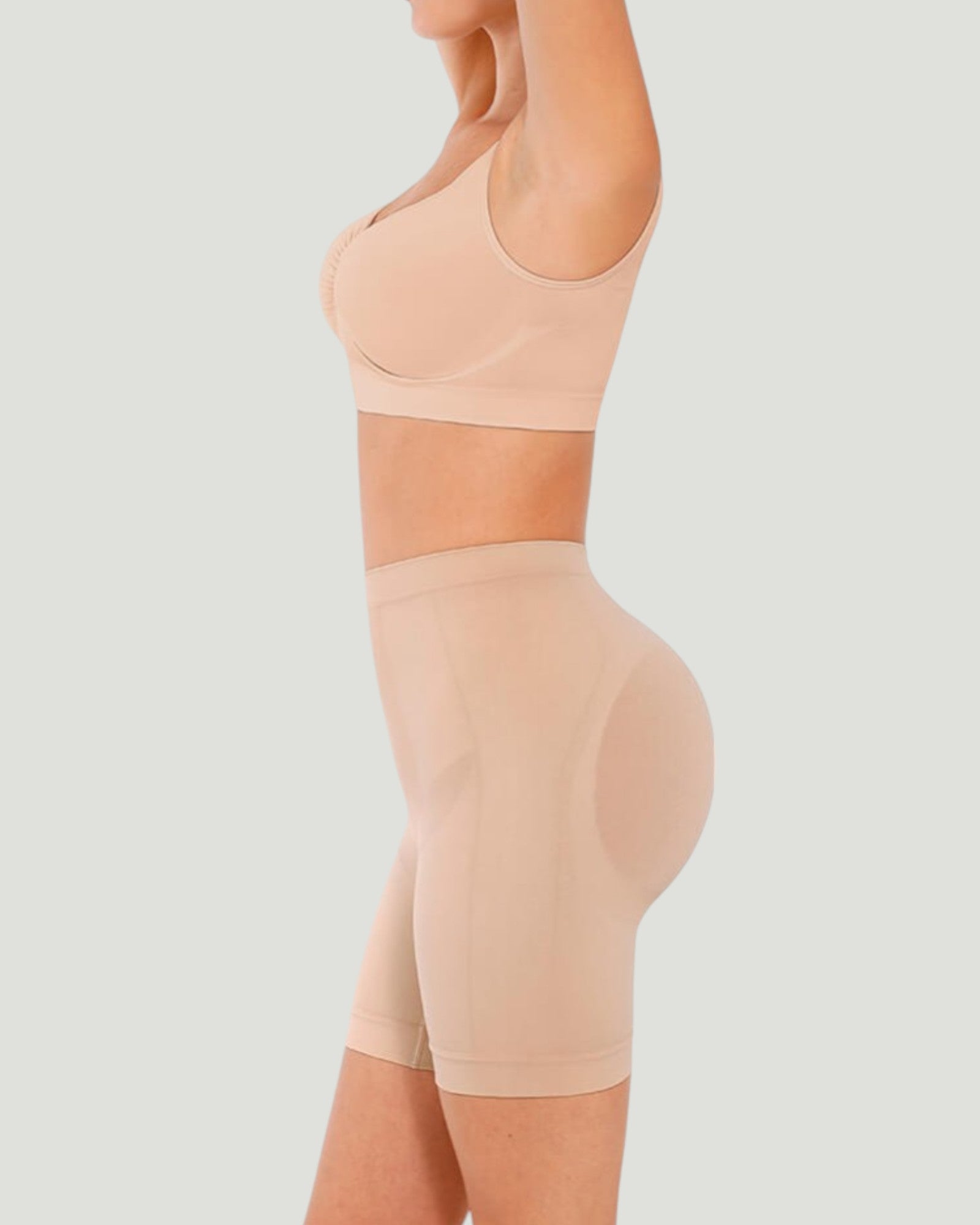 Pear Shapewear Ayla Mid-Thigh Short Pink Blush 6
