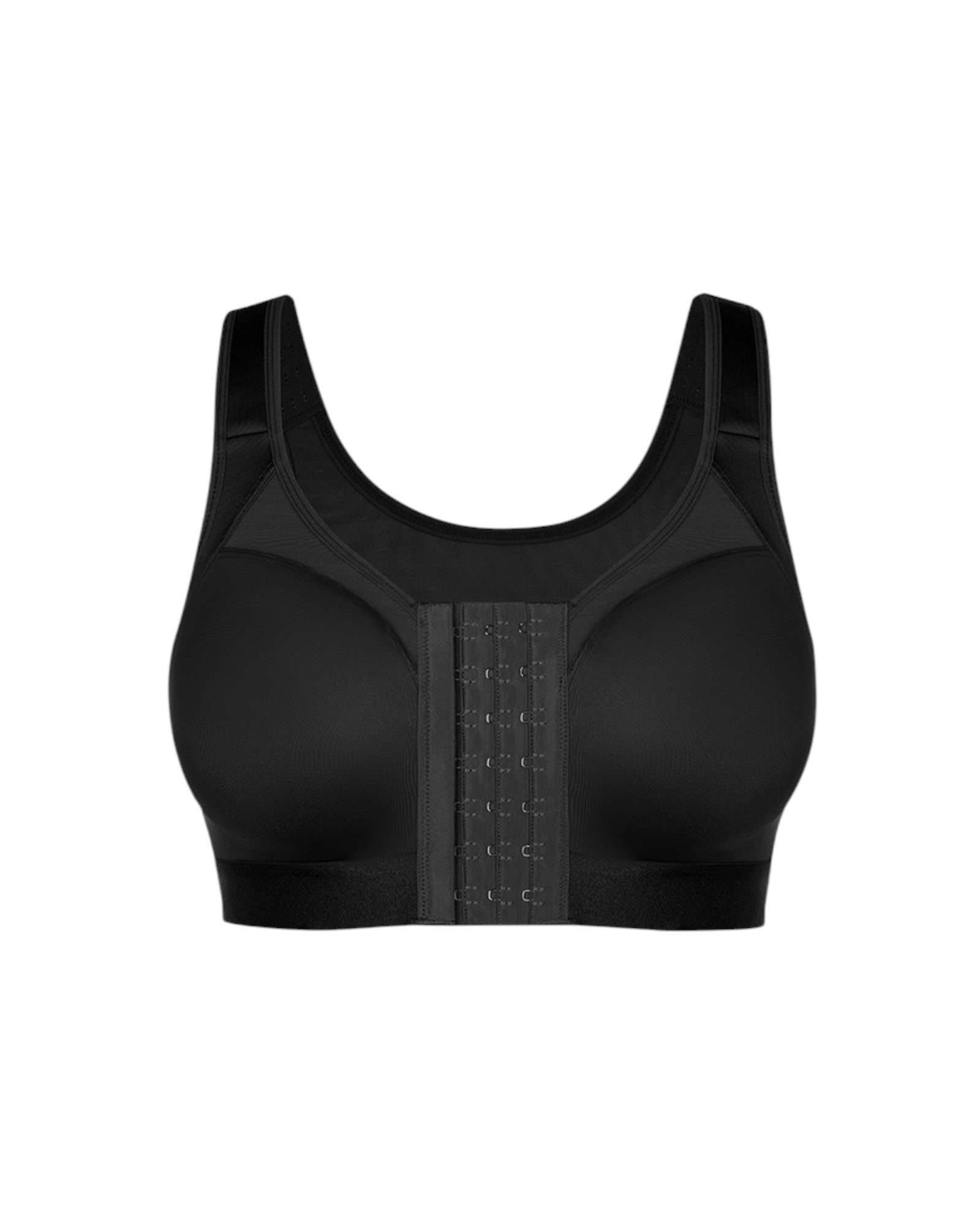 Pear Shapewear Blair Full Coverage Front-Closure Bra Carbon Black 4