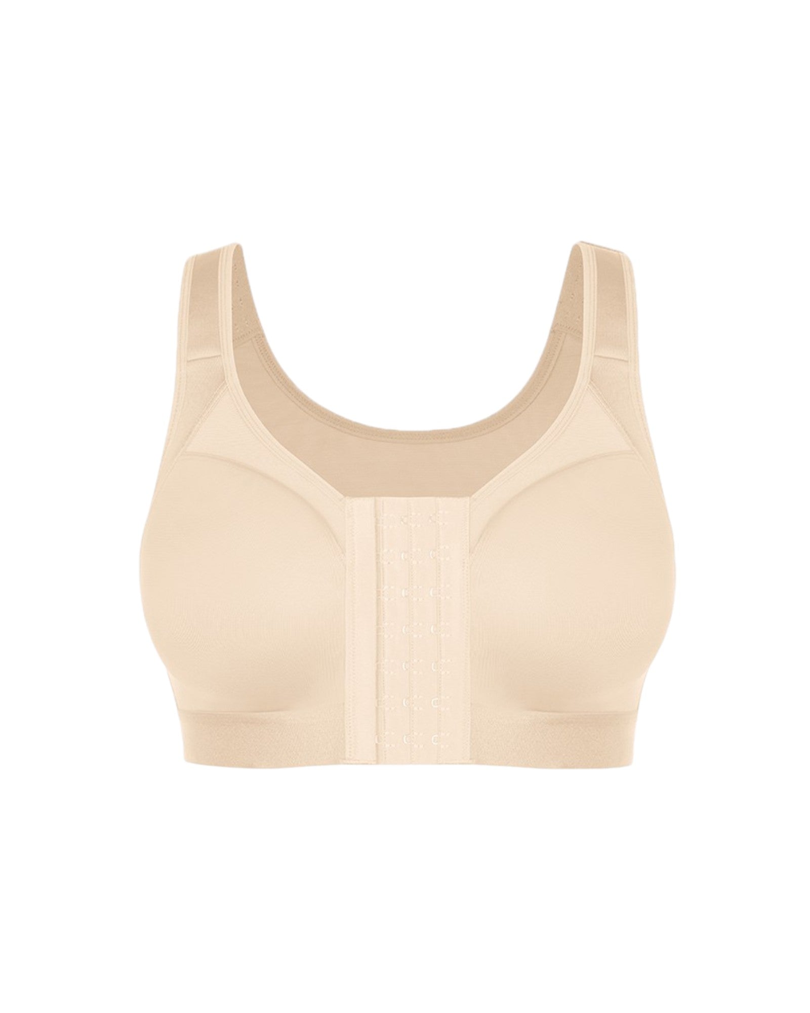 Pear Shapewear Blair Full Coverage Front-Closure Bra Champagne Beige 4