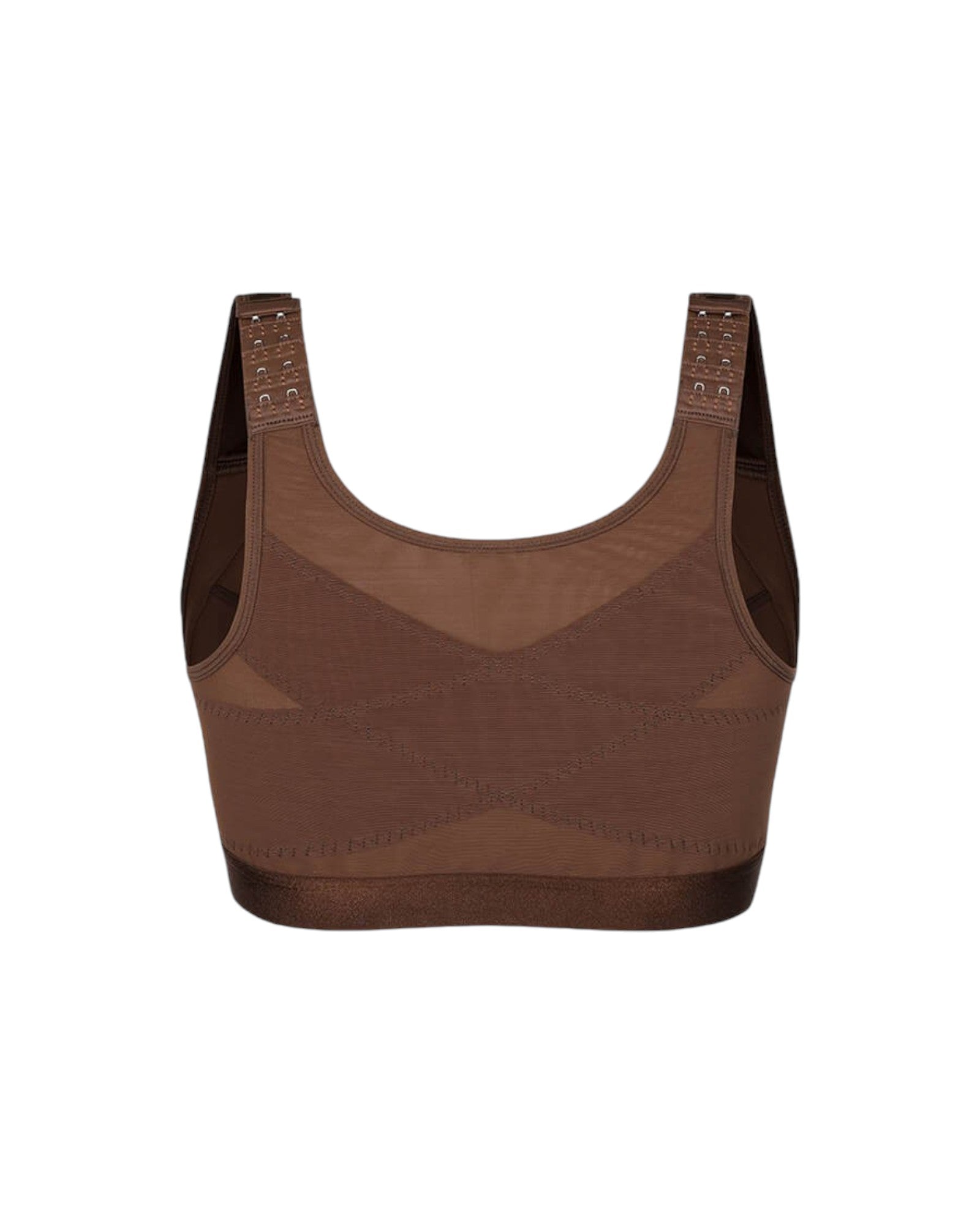 Pear Shapewear Blair Full Coverage Front-Closure Bra Cocao Brown 7