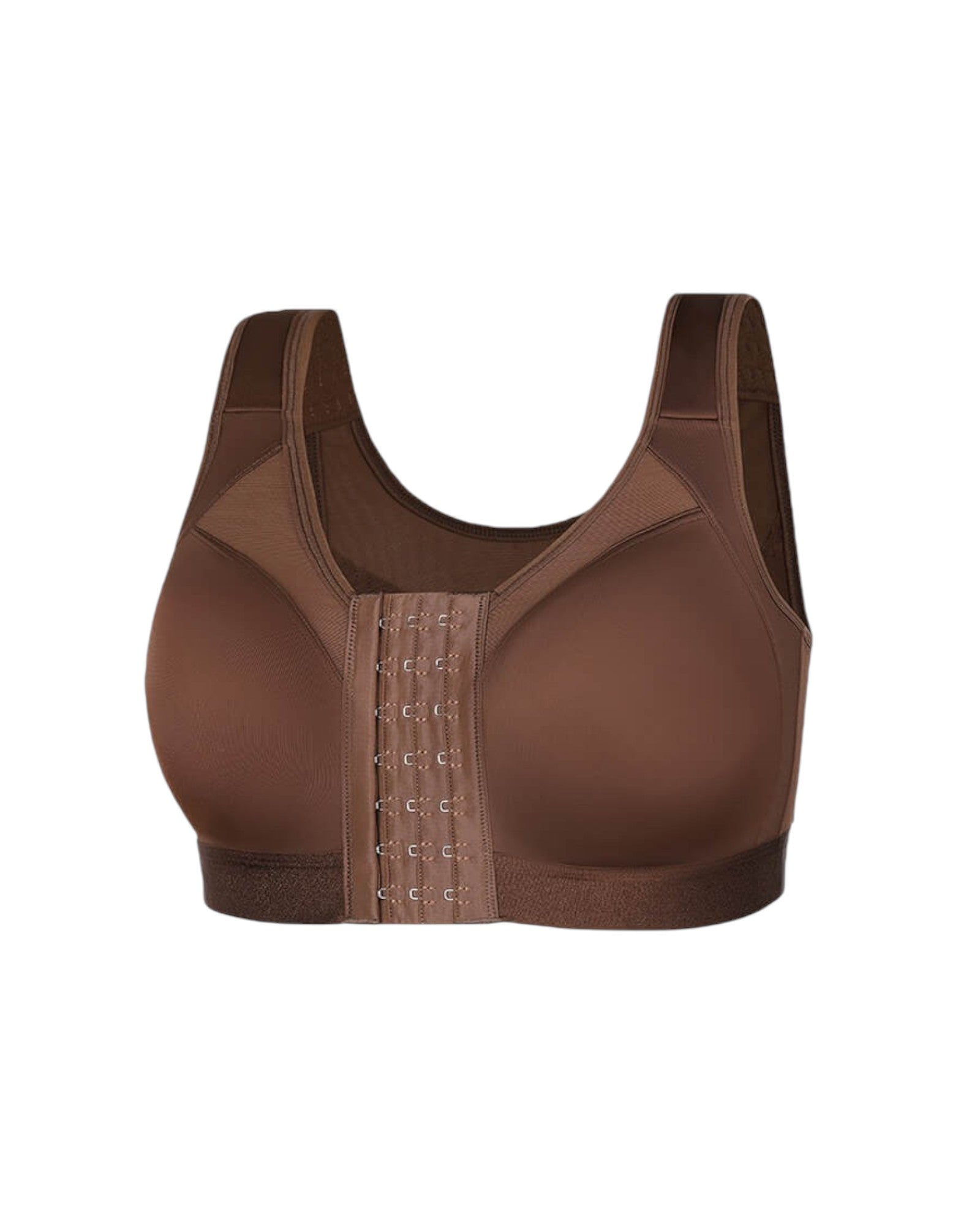 Pear Shapewear Blair Full Coverage Front-Closure Bra Cocao Brown 8