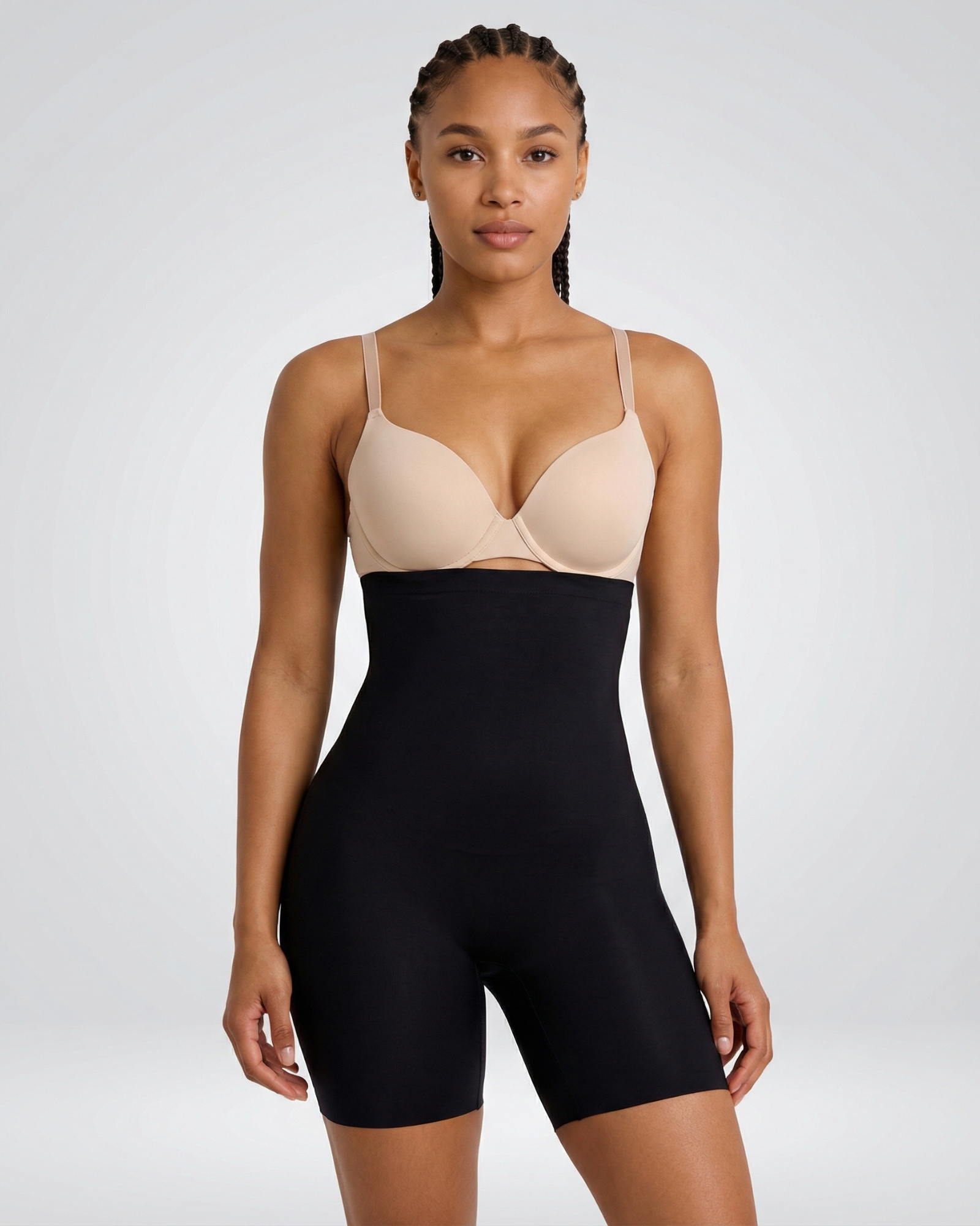 Pear Shapewear Blakely Padded Hip Mid-Thigh Short Carbon Black 7