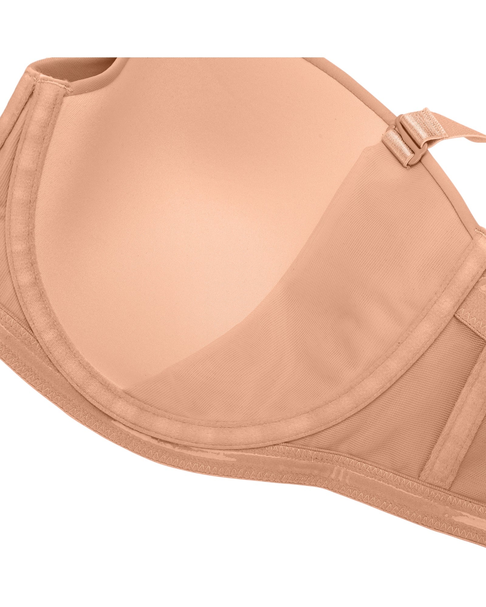 Pear Shapewear Emilia Underwire Strapless Bra Blush Pink 10