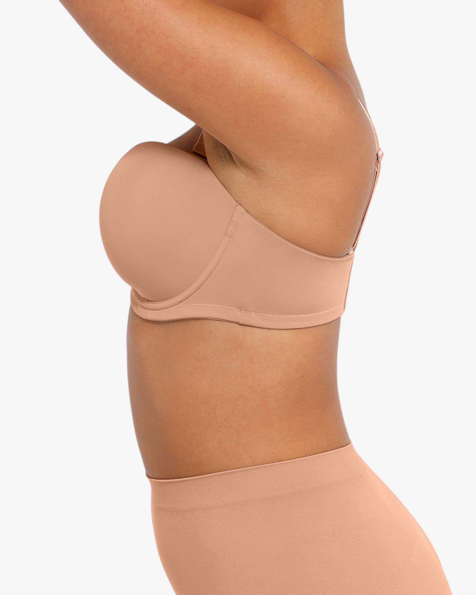 Pear Shapewear Emilia Underwire Strapless Bra Blush Pink 2