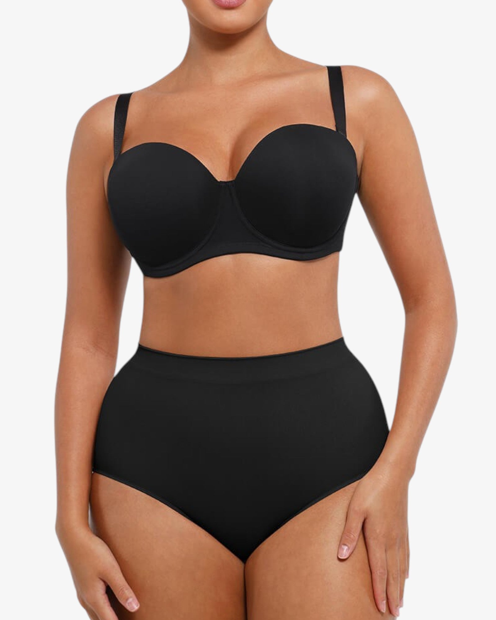 Pear Shapewear Emilia Underwire Strapless Bra Carbon Black 3