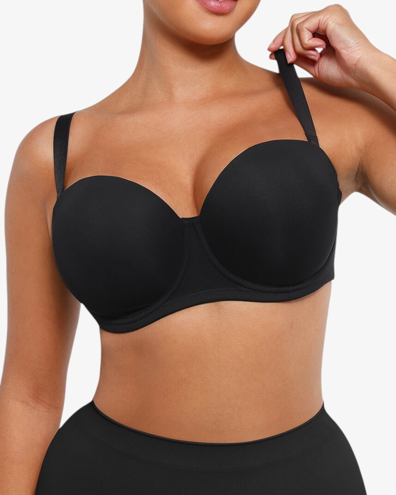 Pear Shapewear Emilia Underwire Strapless Bra Carbon Black 8