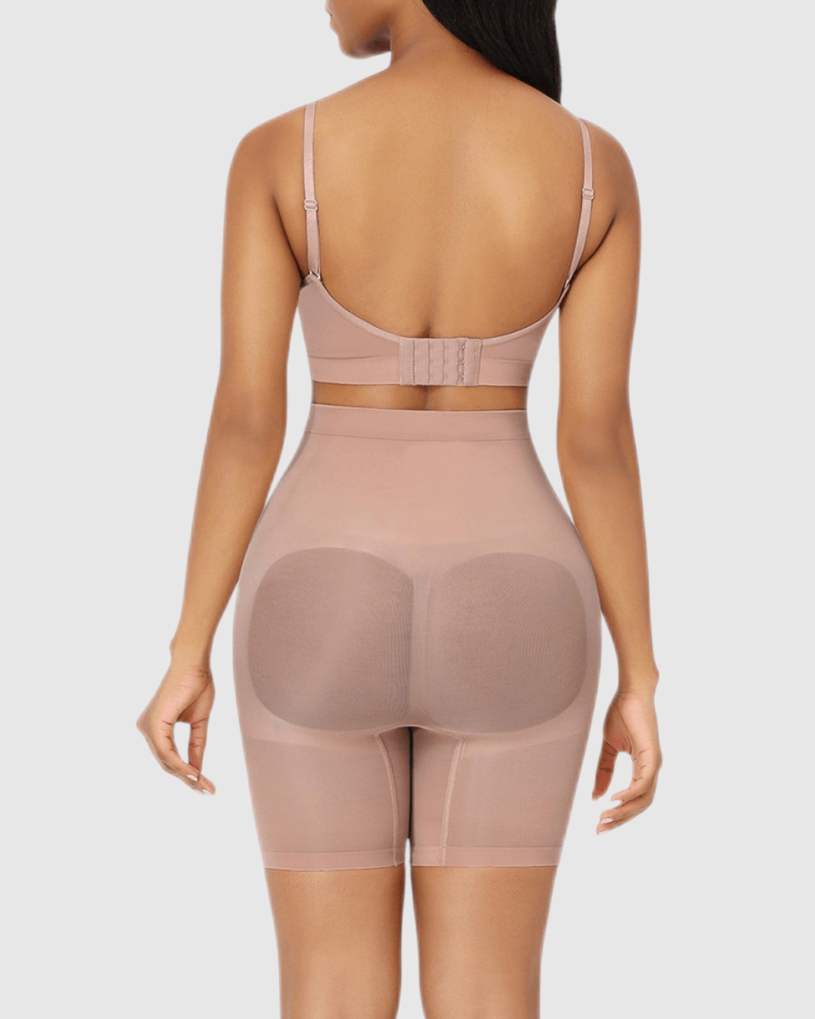 Pear Shapewear Gabie High-Waist Mid-Thigh Short Blush Pink 6