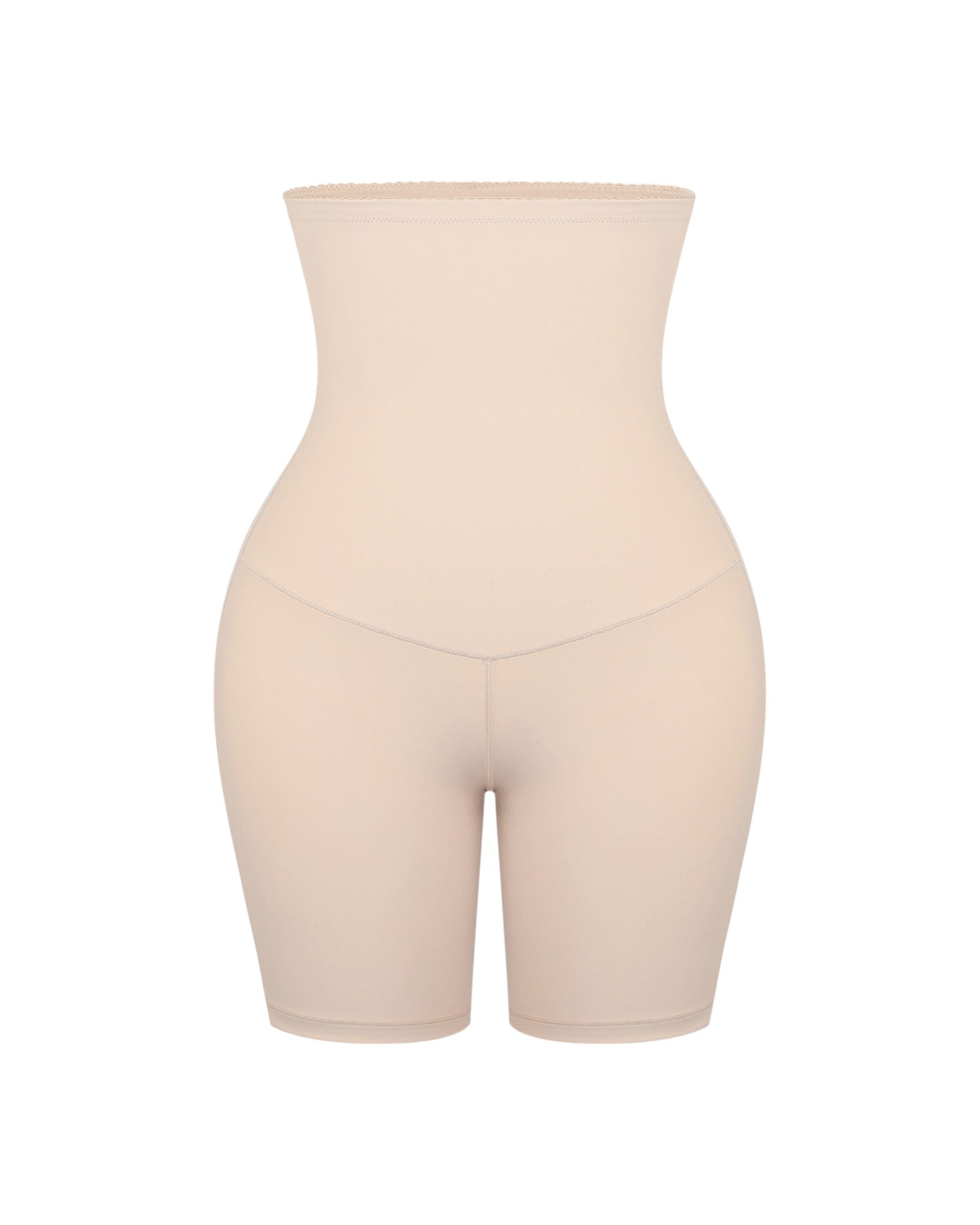 Pear Shapewear Hannah High-Waist Mid-Thigh Short Champagne Beige 4