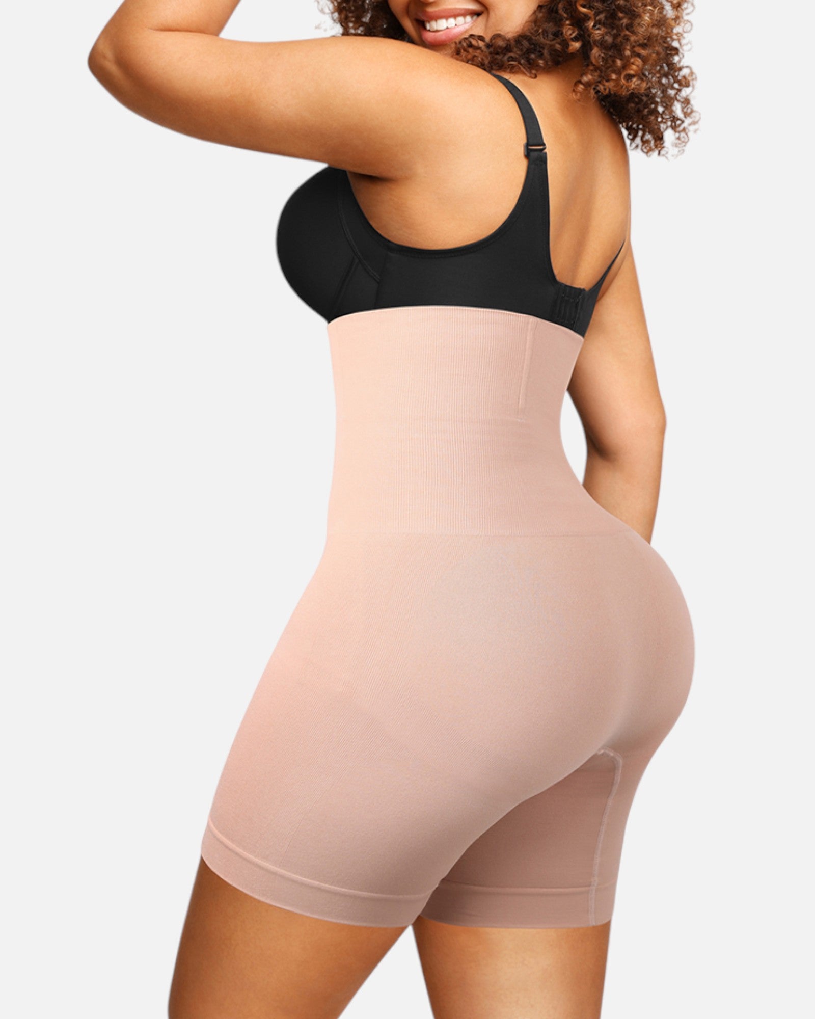 Pear Shapewear Harley High-Waist Mid-Thigh Short Pink Blush 2