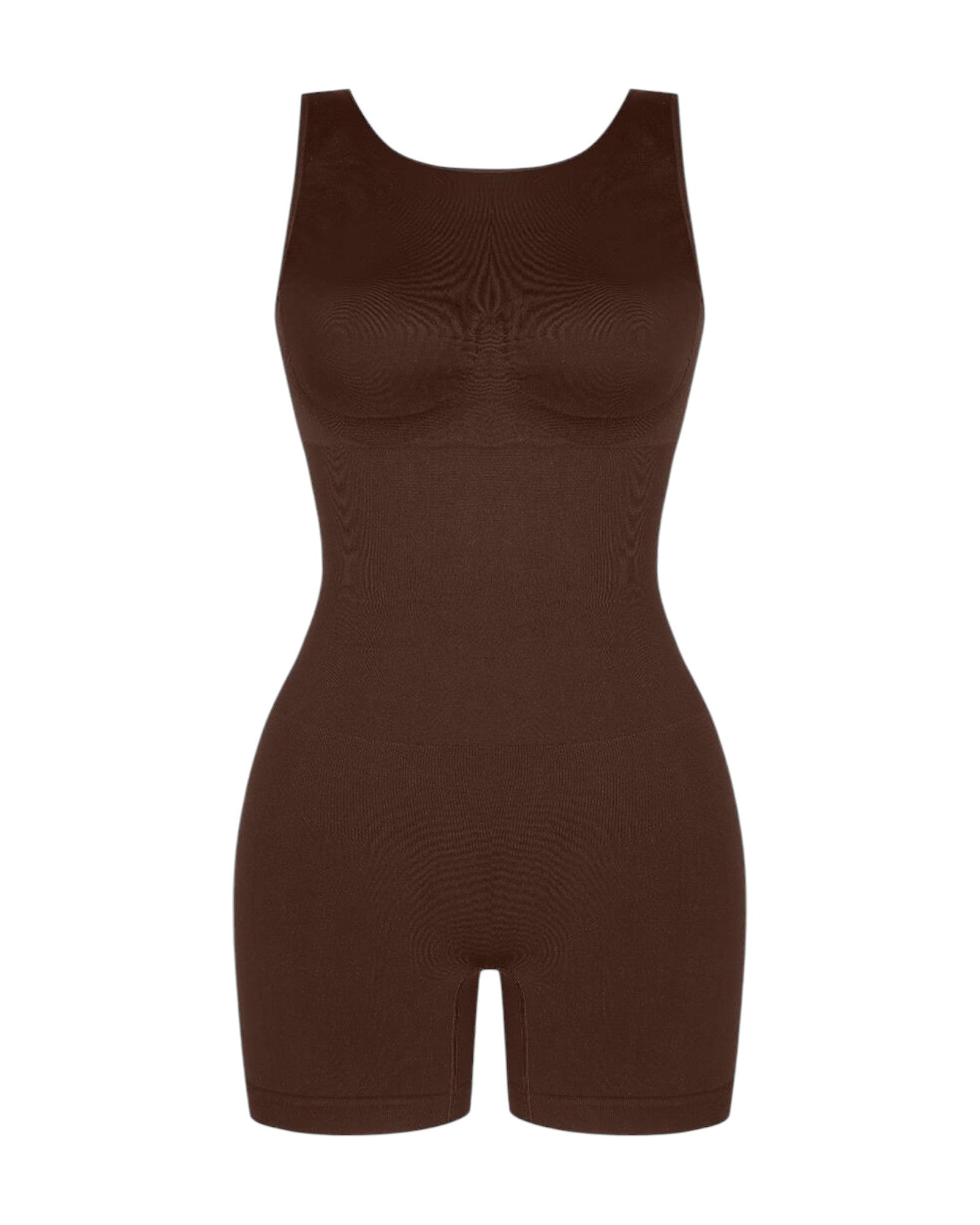 Pear Shapewear Harper Scoop Back Mid-Thigh Bodysuit Brown
