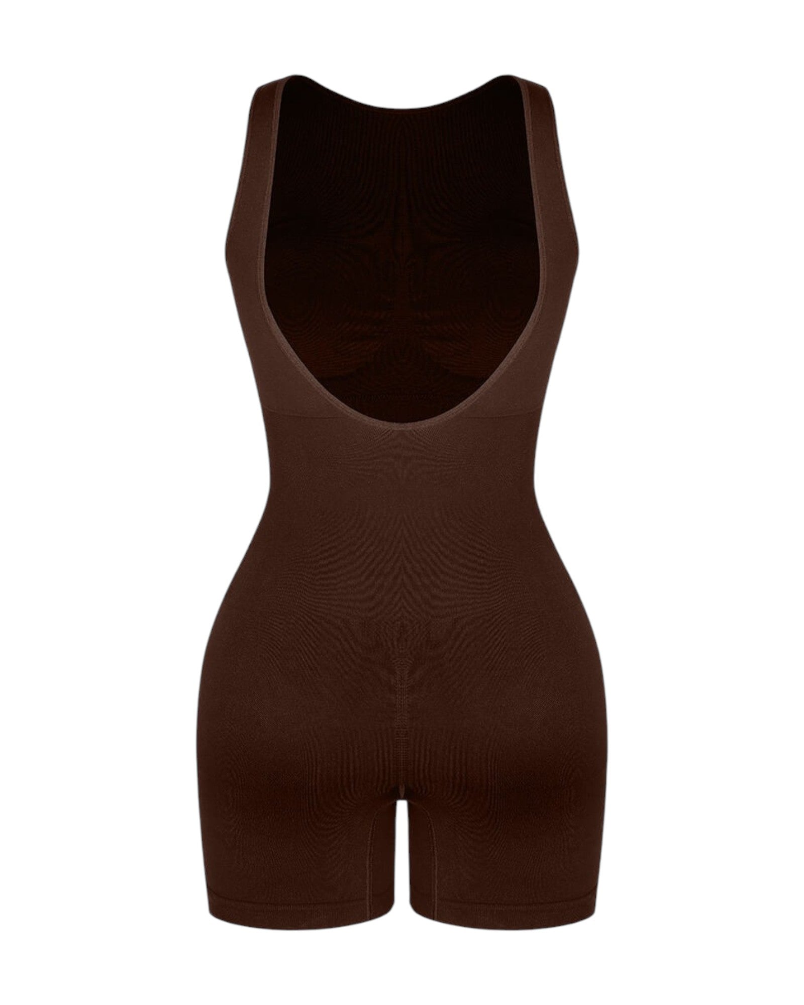 Pear Shapewear Harper Scoop Back Mid-Thigh Bodysuit Brown