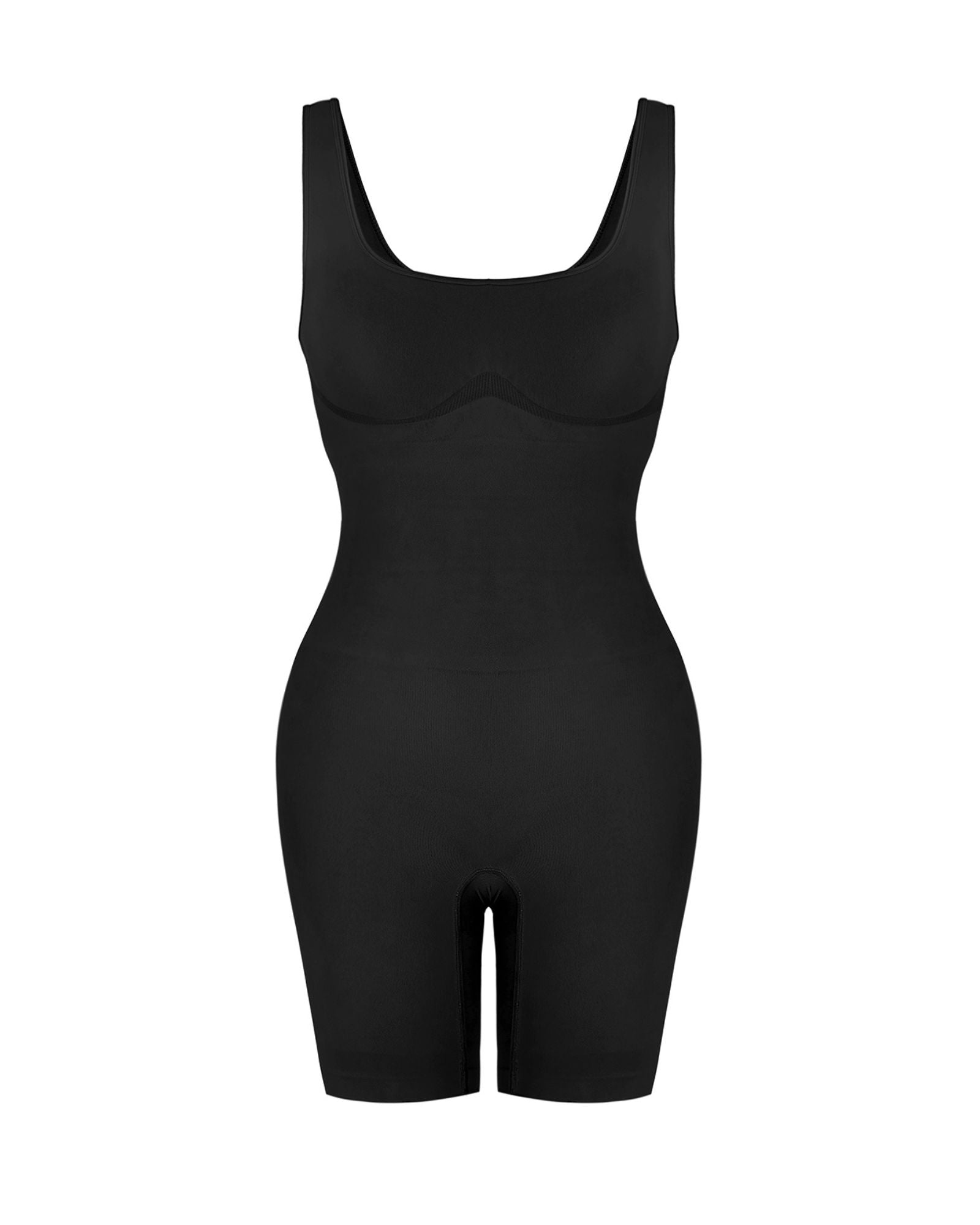 Pear Shapewear Khloe Mid-Thigh Bodysuit Carbon Black 8