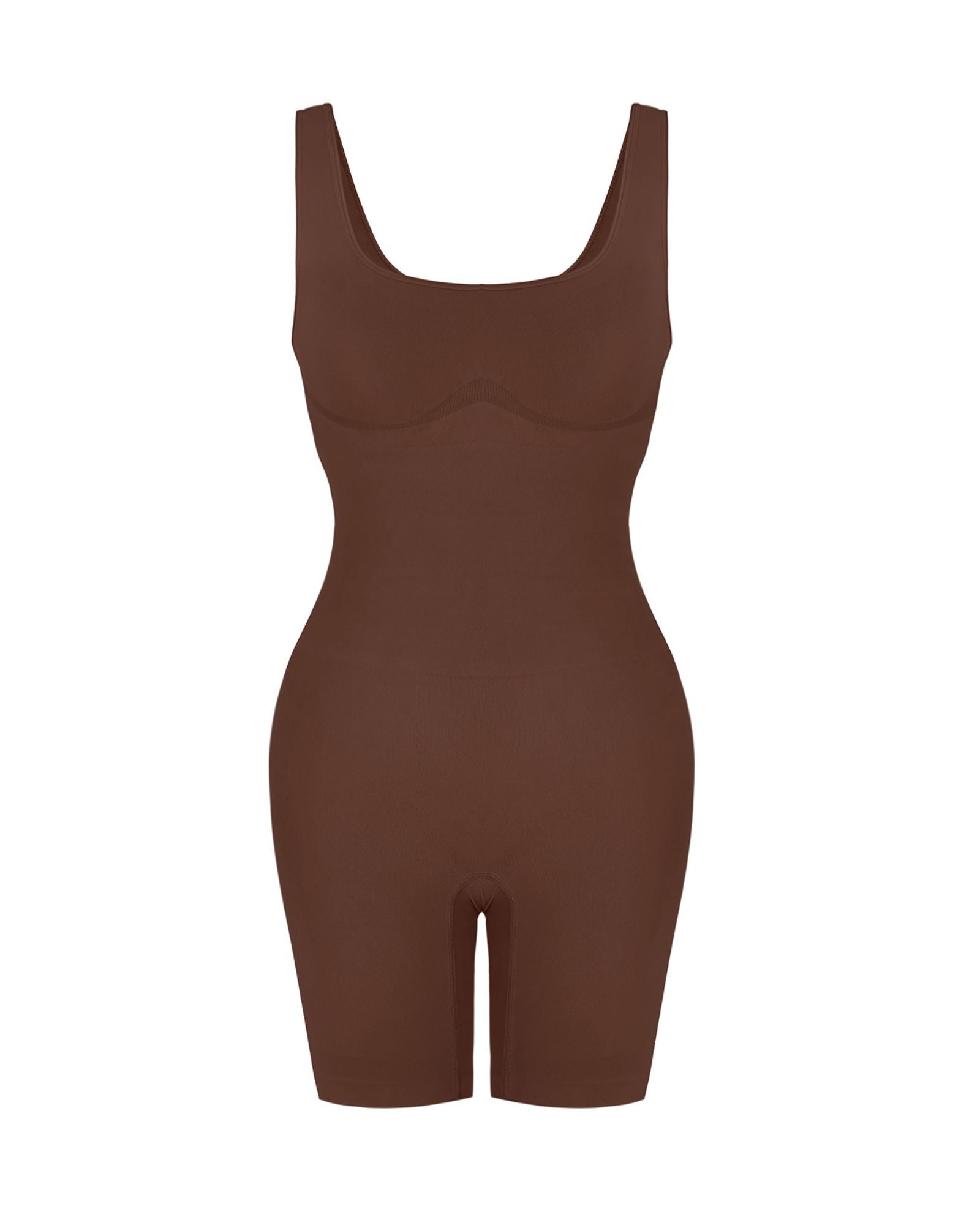 Pear Shapewear Khloe Mid-Thigh Bodysuit Cocao Brown 8