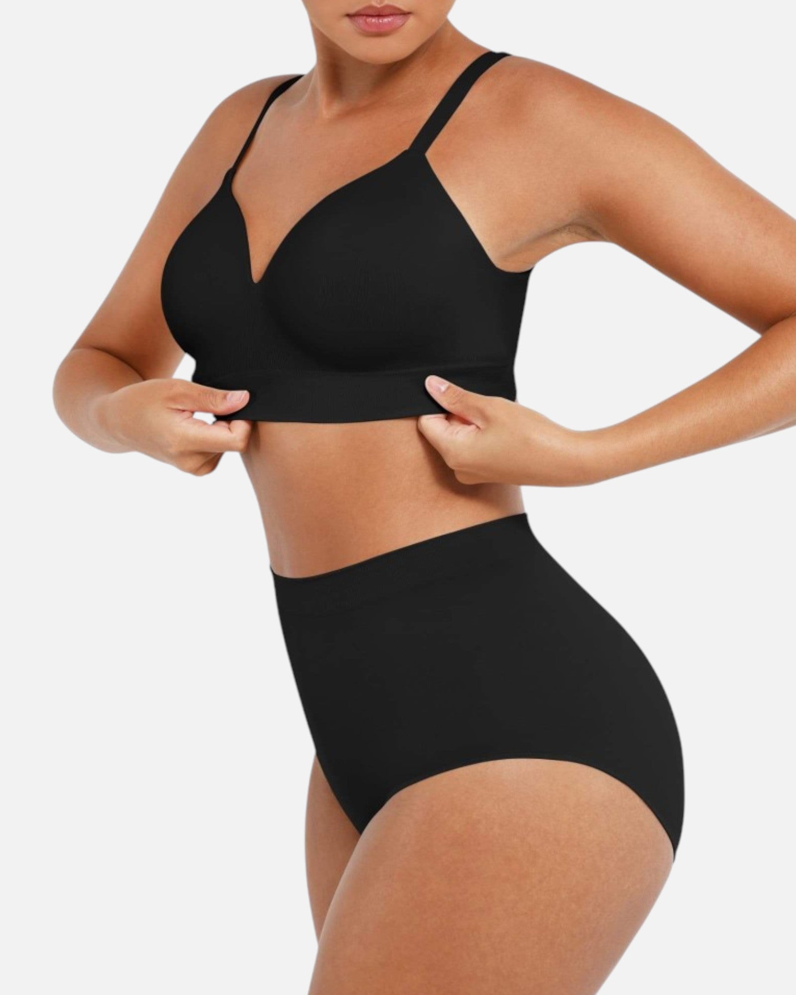 Pear Shapewear Layla Wireless Full Coverage Bra Carbon Black 3
