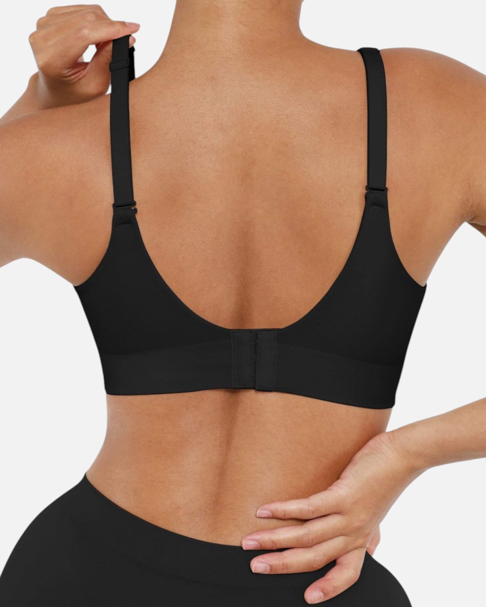 Pear Shapewear Layla Wireless Full Coverage Bra Carbon Black 8