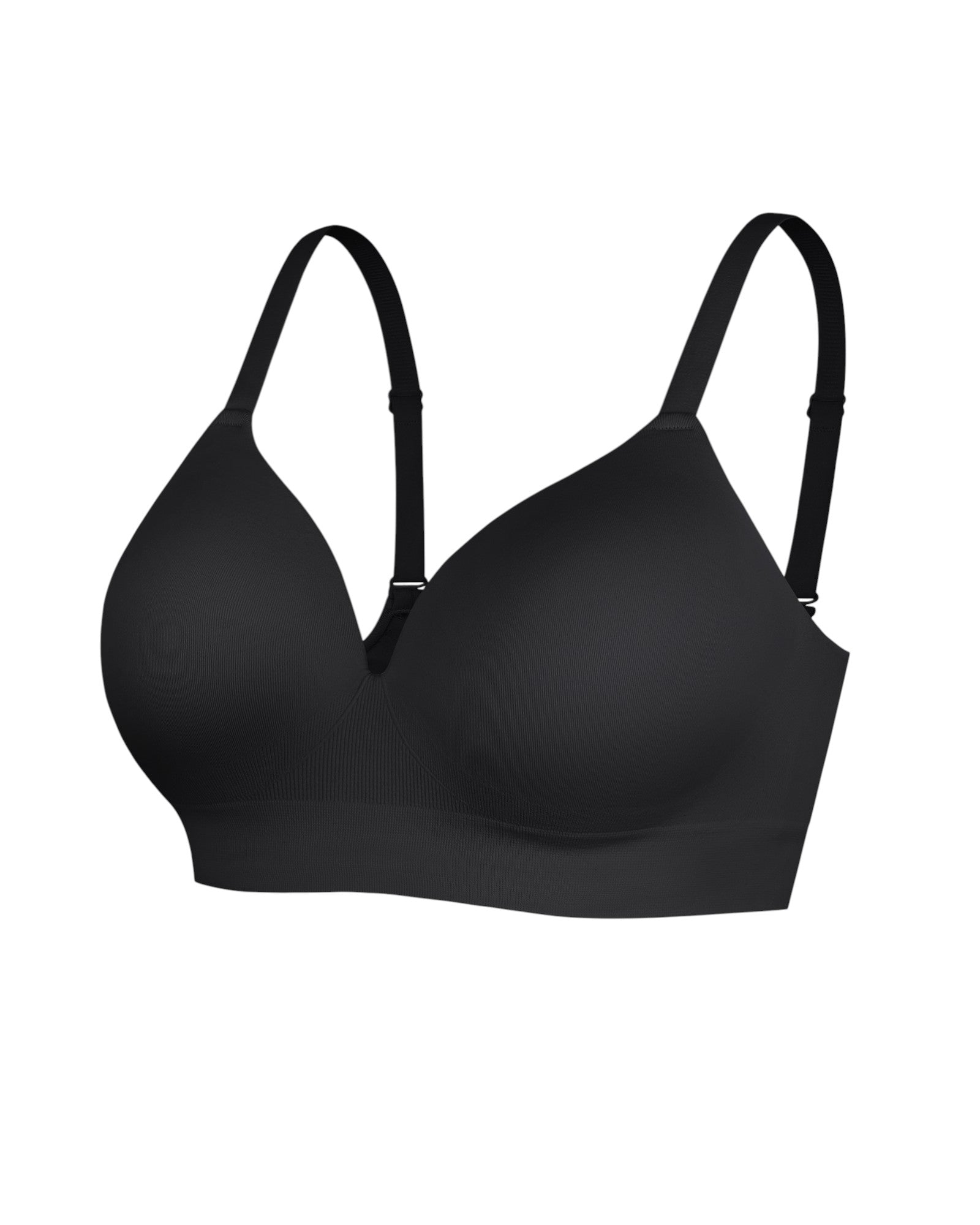 Pear Shapewear Layla Wireless Full Coverage Bra Carbon Black 6