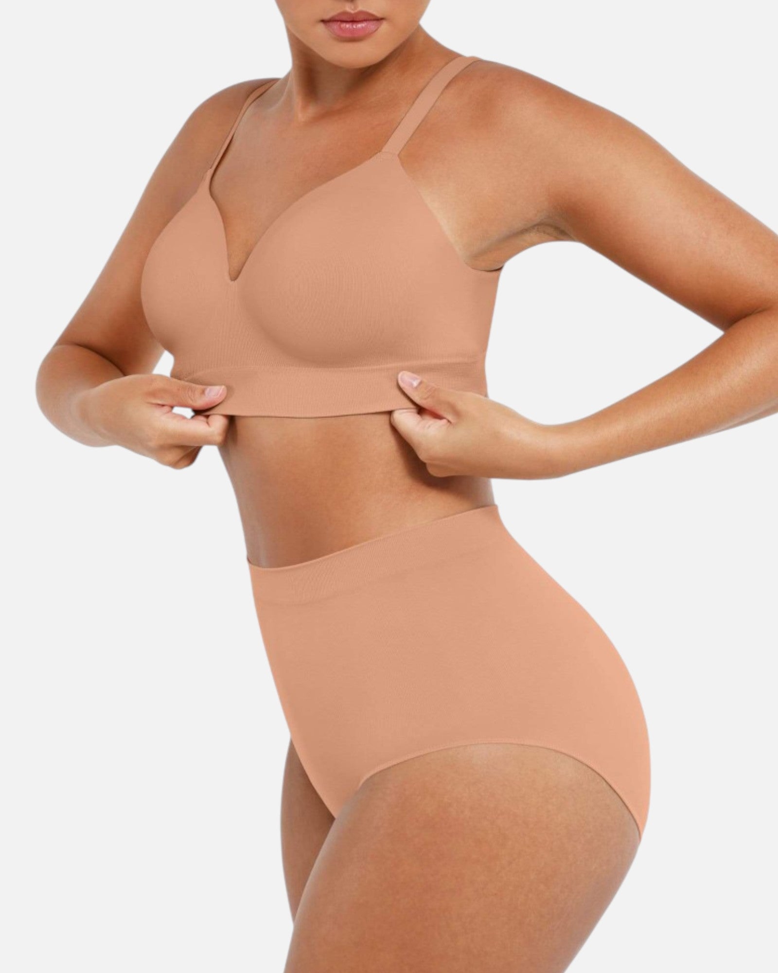 Pear Shapewear Layla Wireless Full Coverage Bra Blush Pink 3