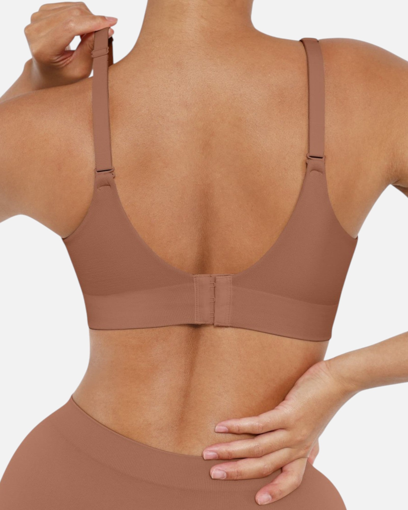 Pear Shapewear Layla Wireless Full Coverage Bra Mocha Brown 8