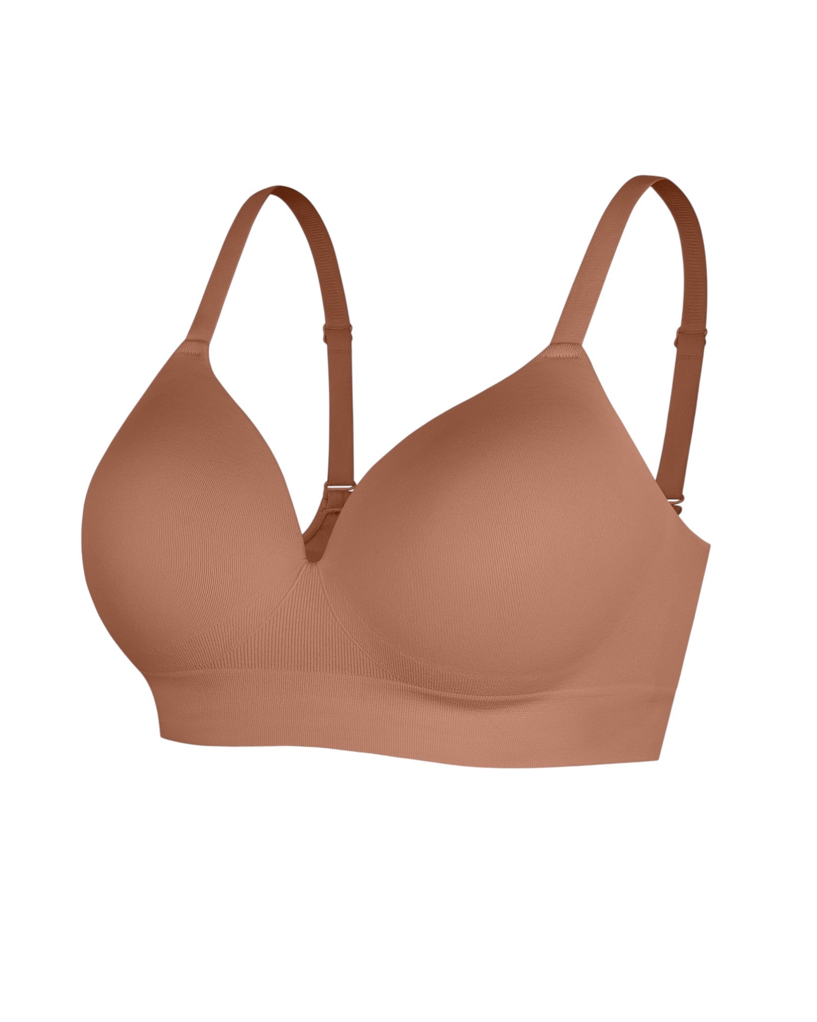 Pear Shapewear Layla Wireless Full Coverage Bra Mocha Brown 6