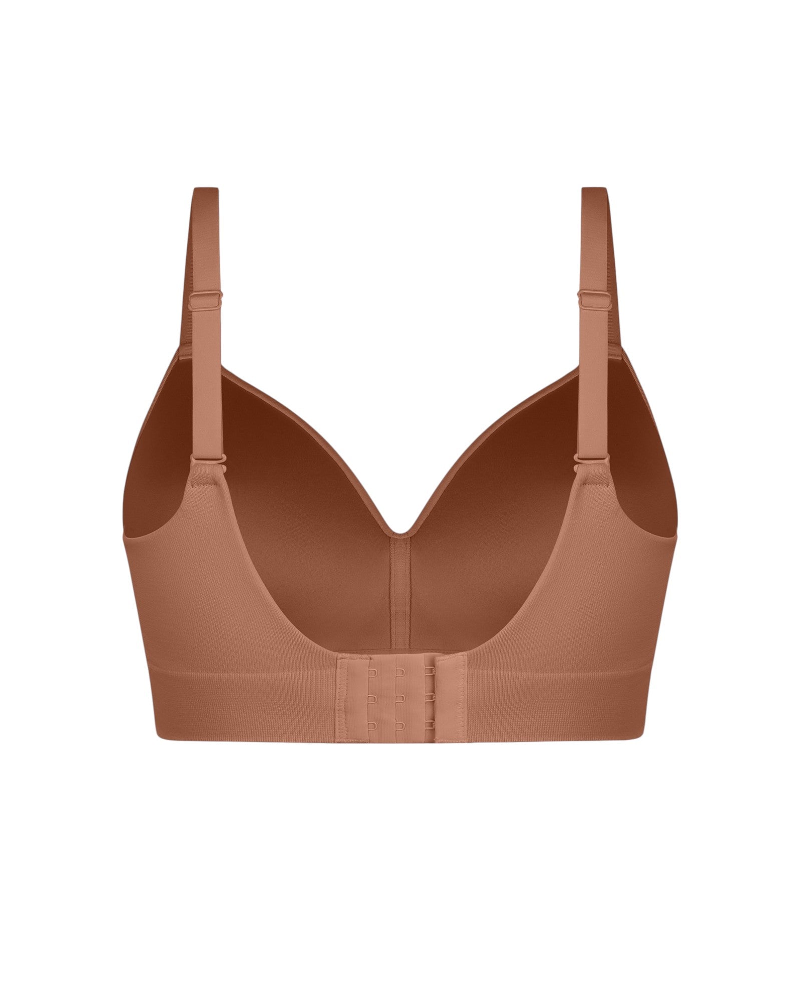 Pear Shapewear Layla Wireless Full Coverage Bra Mocha Brown 7