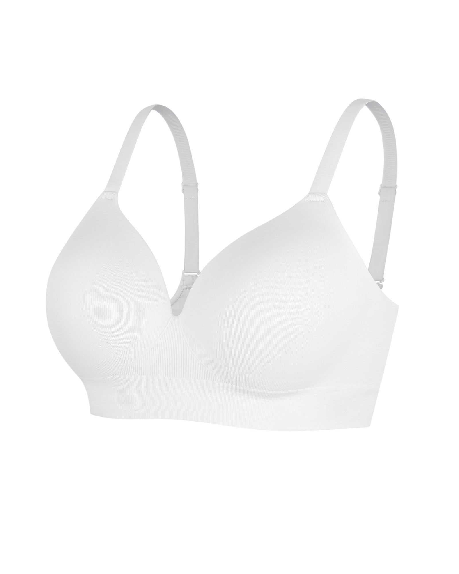 Pear Shapewear Layla Wireless Full Coverage Bra White 6