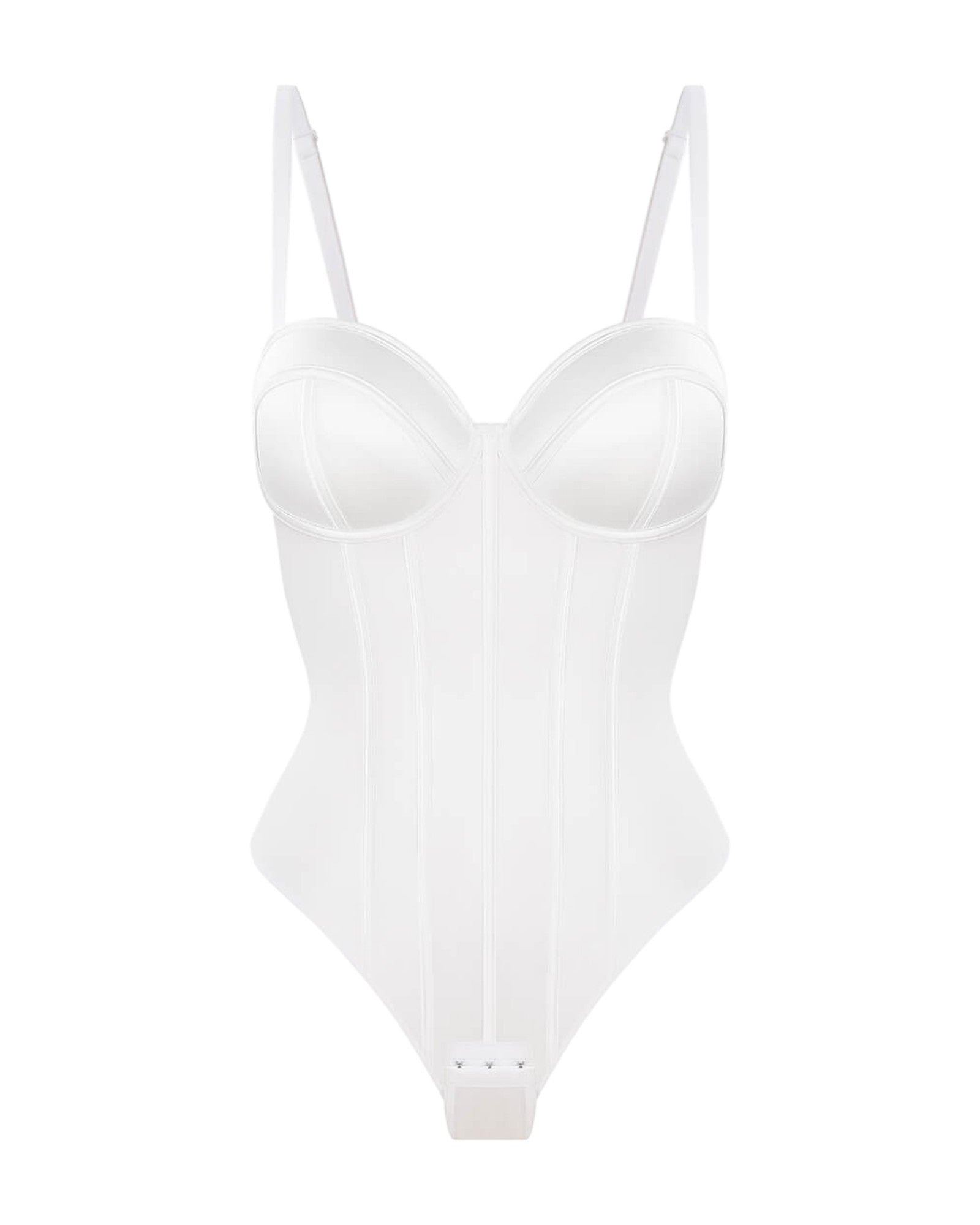 Pear Shapewear Macie Underwire Thong Bodysuit White