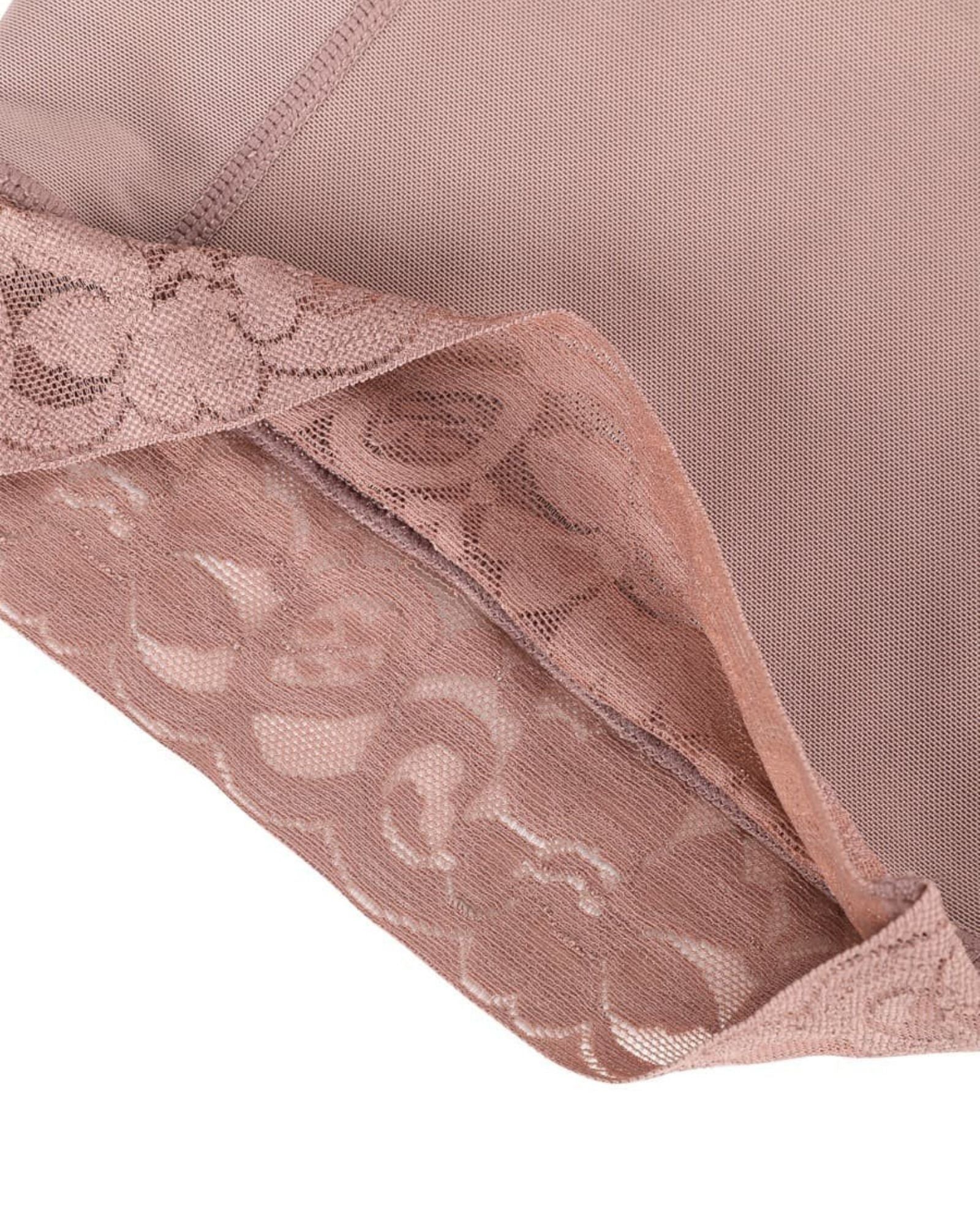 Pear Shapewear Madelyn Mid-Thigh Bodysuit Latte 10
