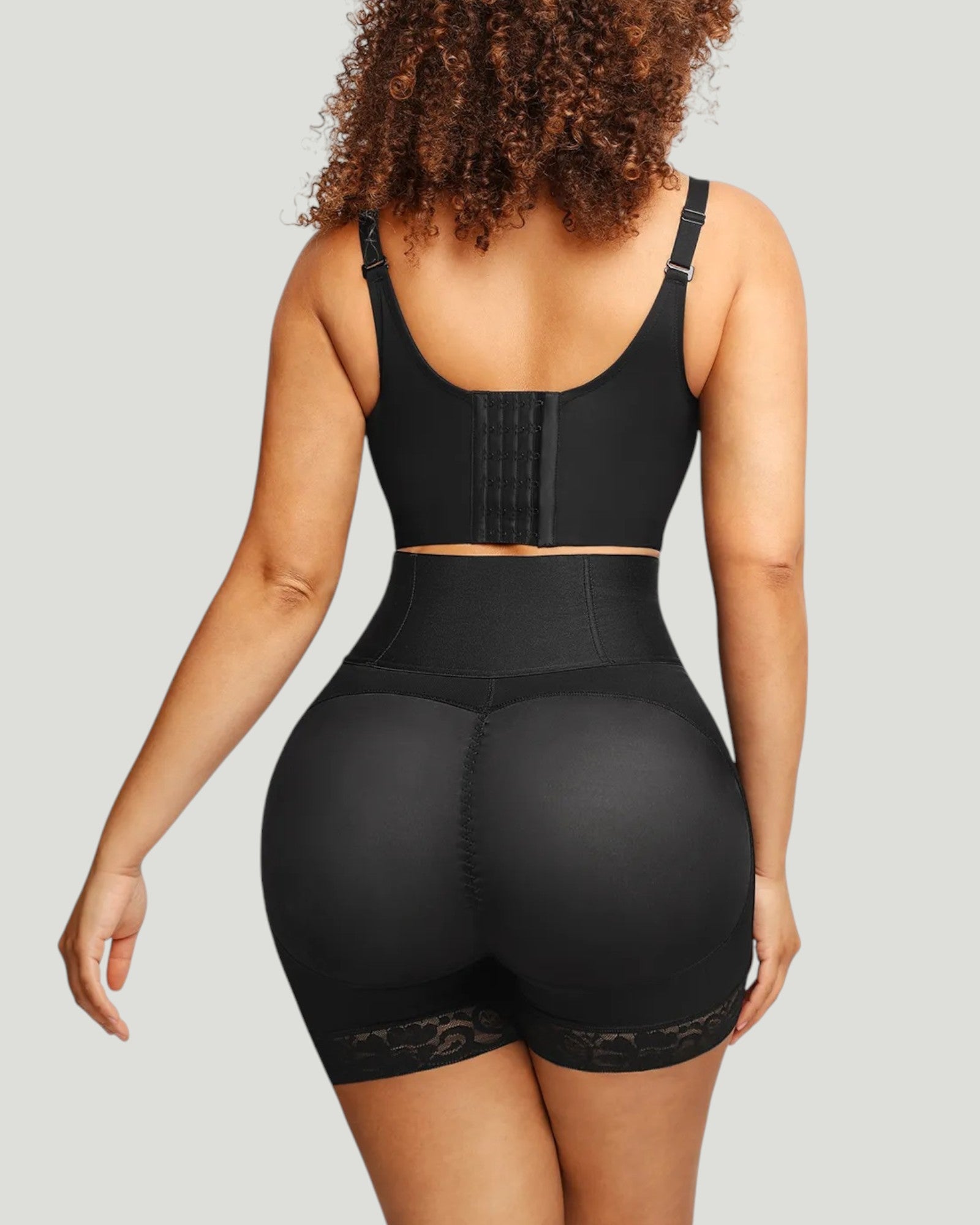 Pear Shapewear Madison Mid-Thigh Short Carbon Black 6