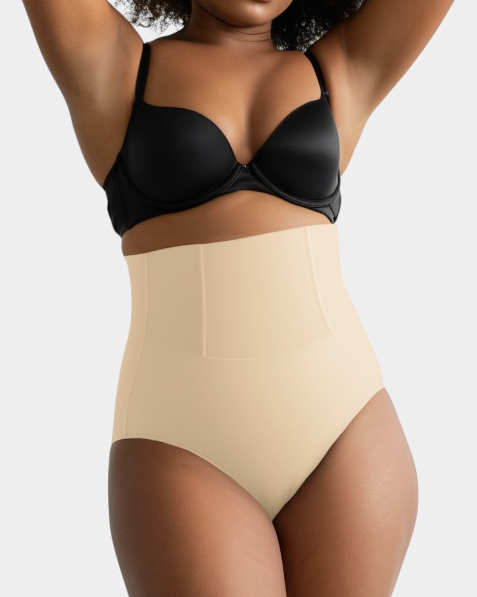 Pear Shapewear Maya High Waist Brief Champagne Beige 1