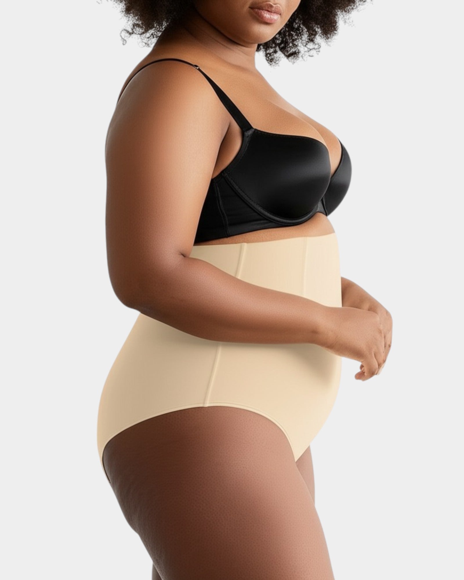Pear Shapewear Maya High Waist Brief Champagne Beige 2