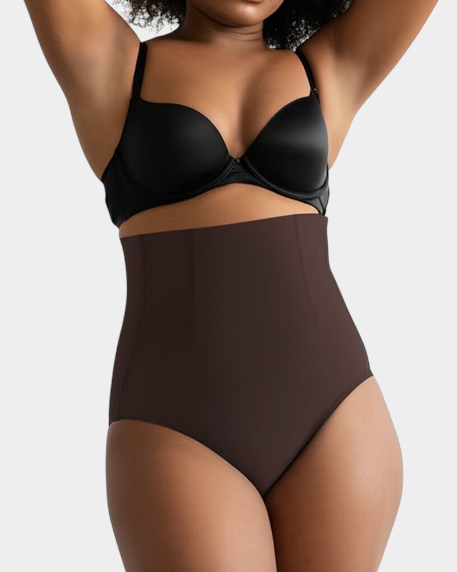 Pear Shapewear Maya High Waist Brief Cocao Brown 1