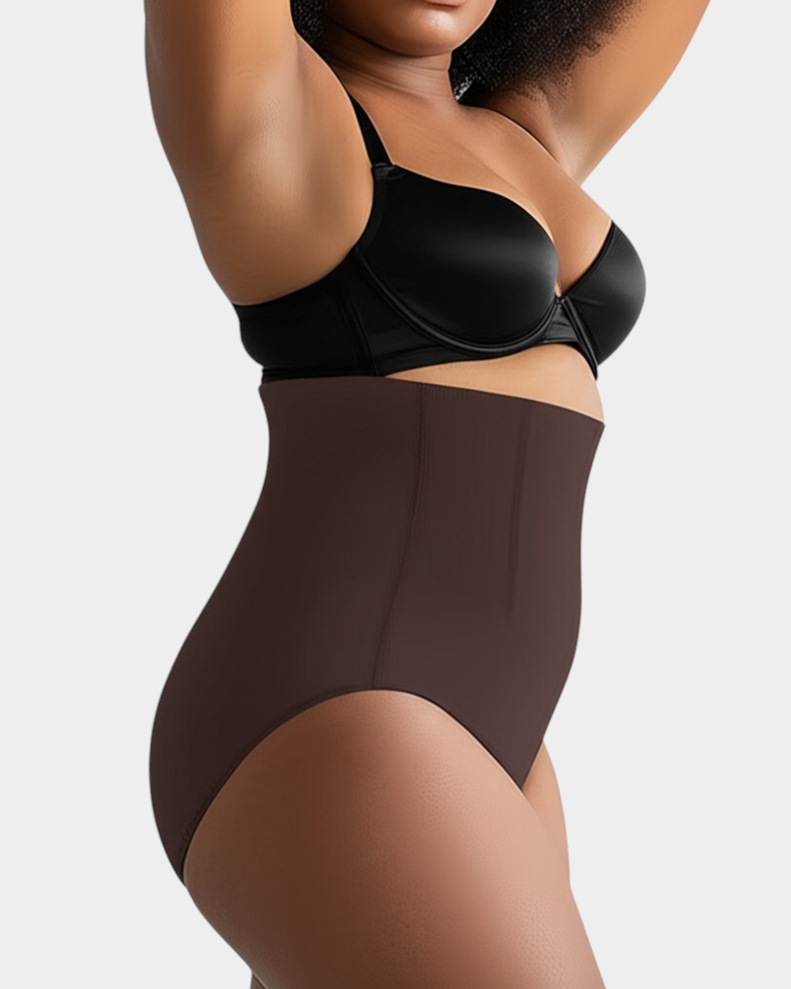 Pear Shapewear Maya High Waist Brief Cocao Brown 3