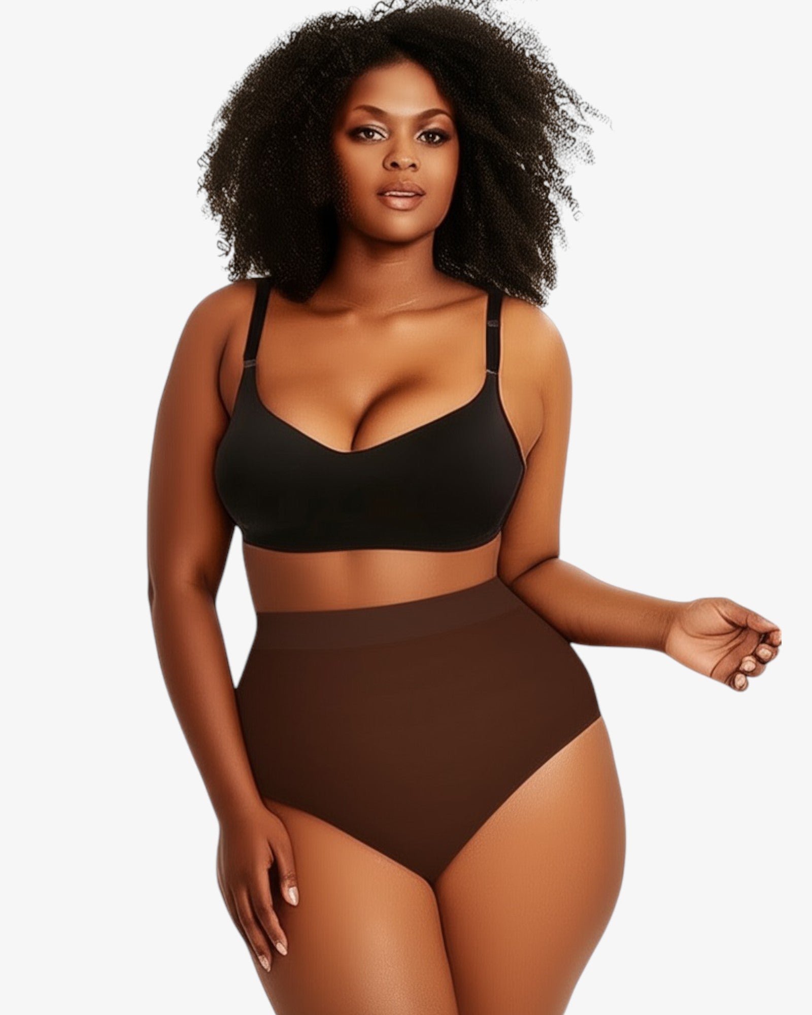 Pear Shapewear Maya High-Waist Thong Cocao Brown 4