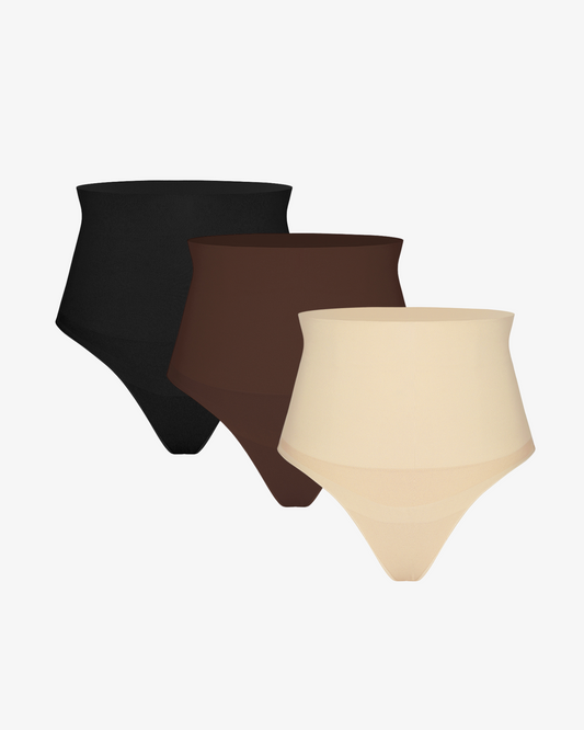 Pear Shapewear Maya High-Waist Thong Mixed 3 Pack 1600