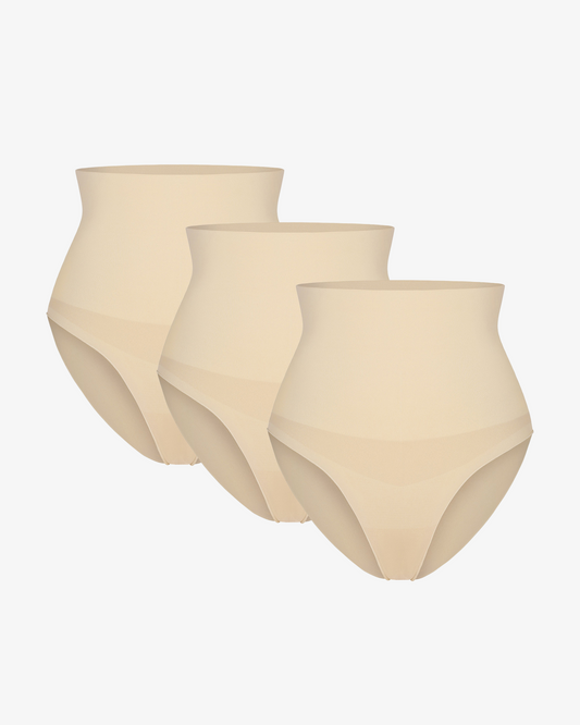 Pear Shapewear Maya High-Waist Underwear Beige 3 Pack 1600