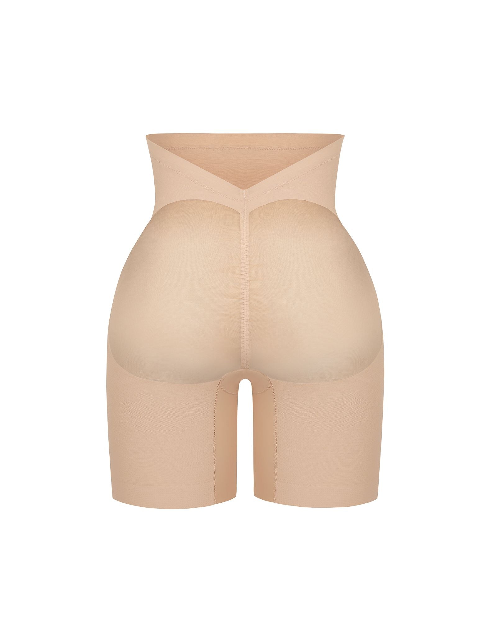 Pear Shapewear Mimi Low Back Mid-Thigh Short Beige 10