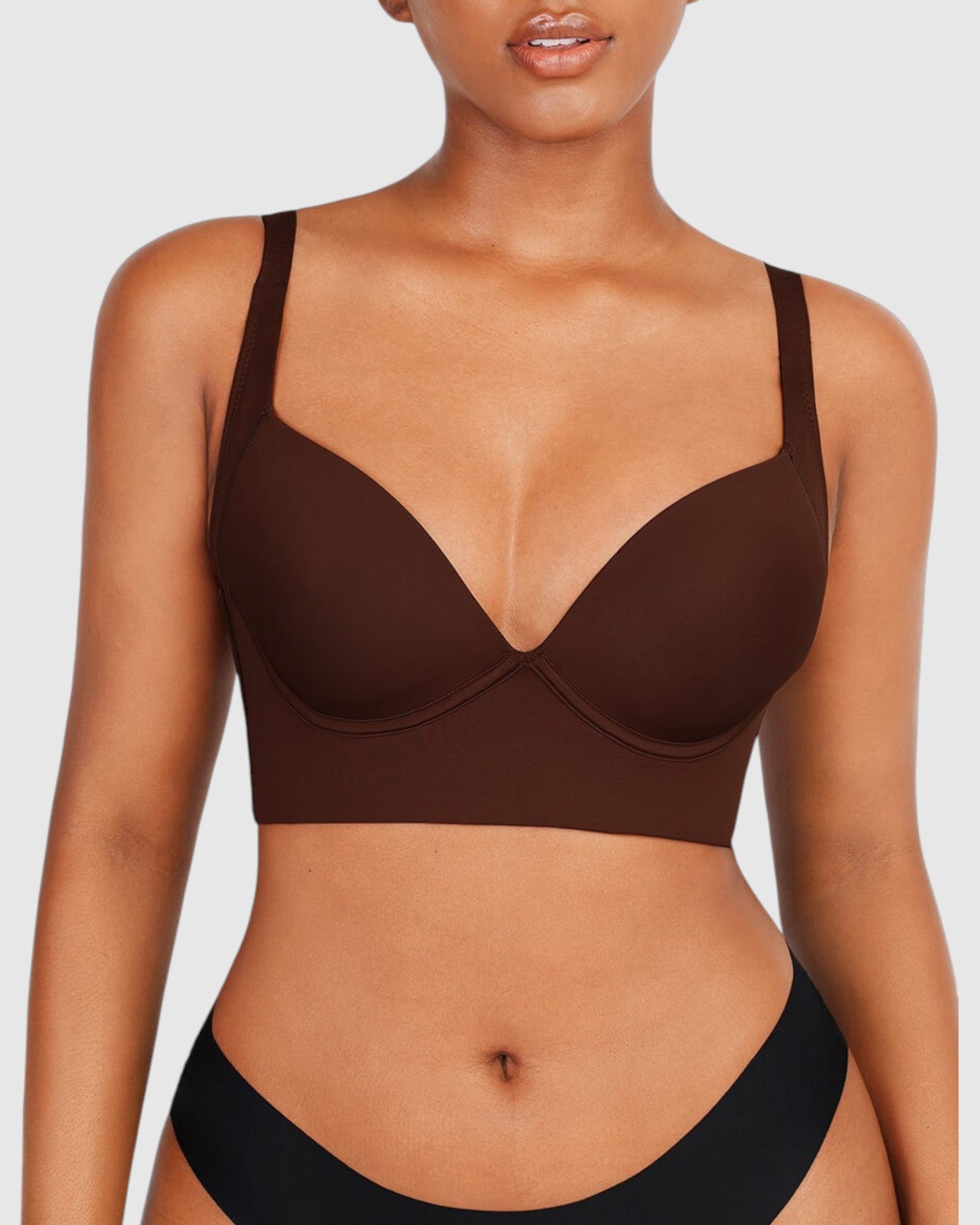 Pear Shapewear Olivia Push-Up Bra Brown