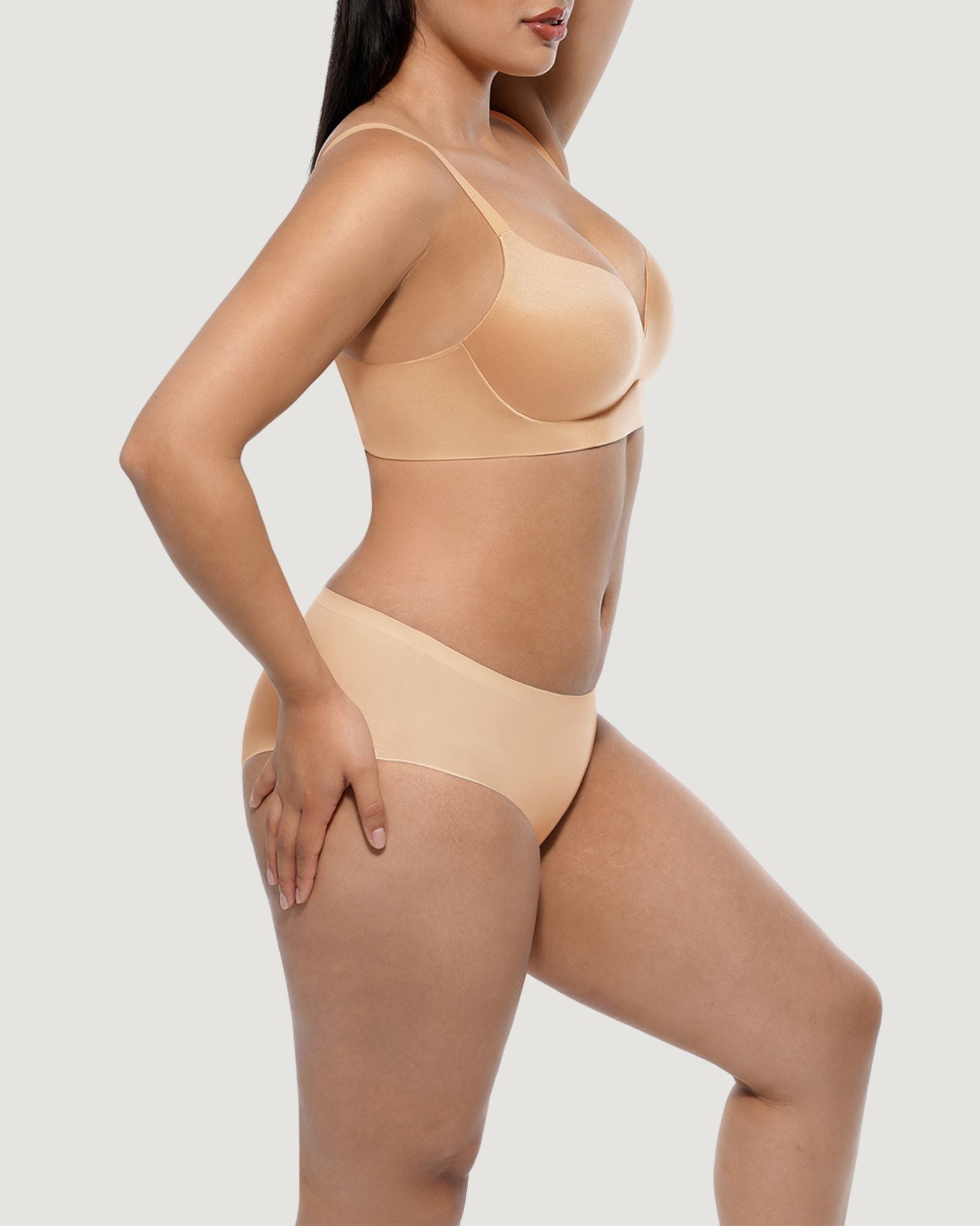 Pear Shapewear Quinn Wireless Bralette Beige 4