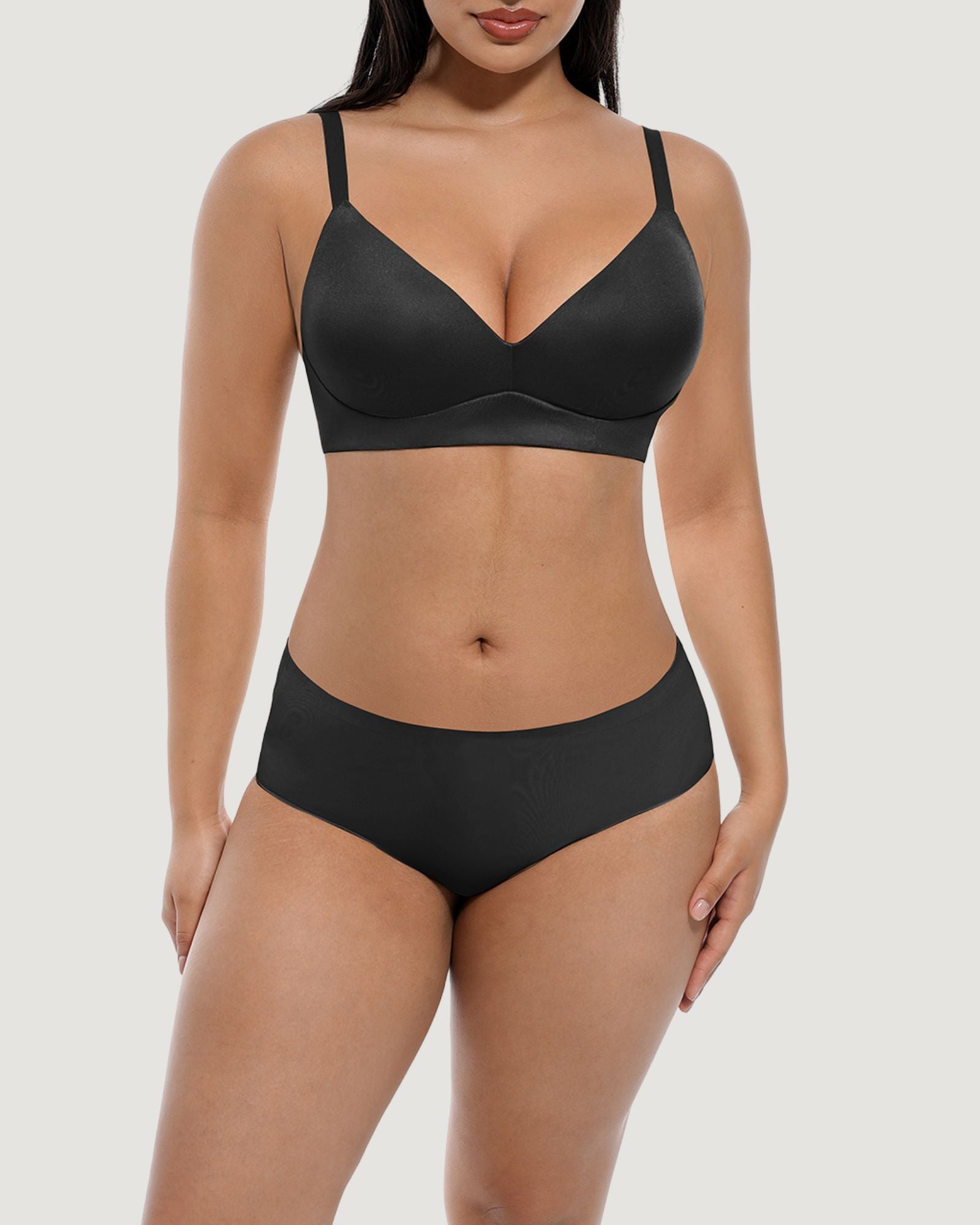 Pear Shapewear Quinn Wireless Bralette Black 3