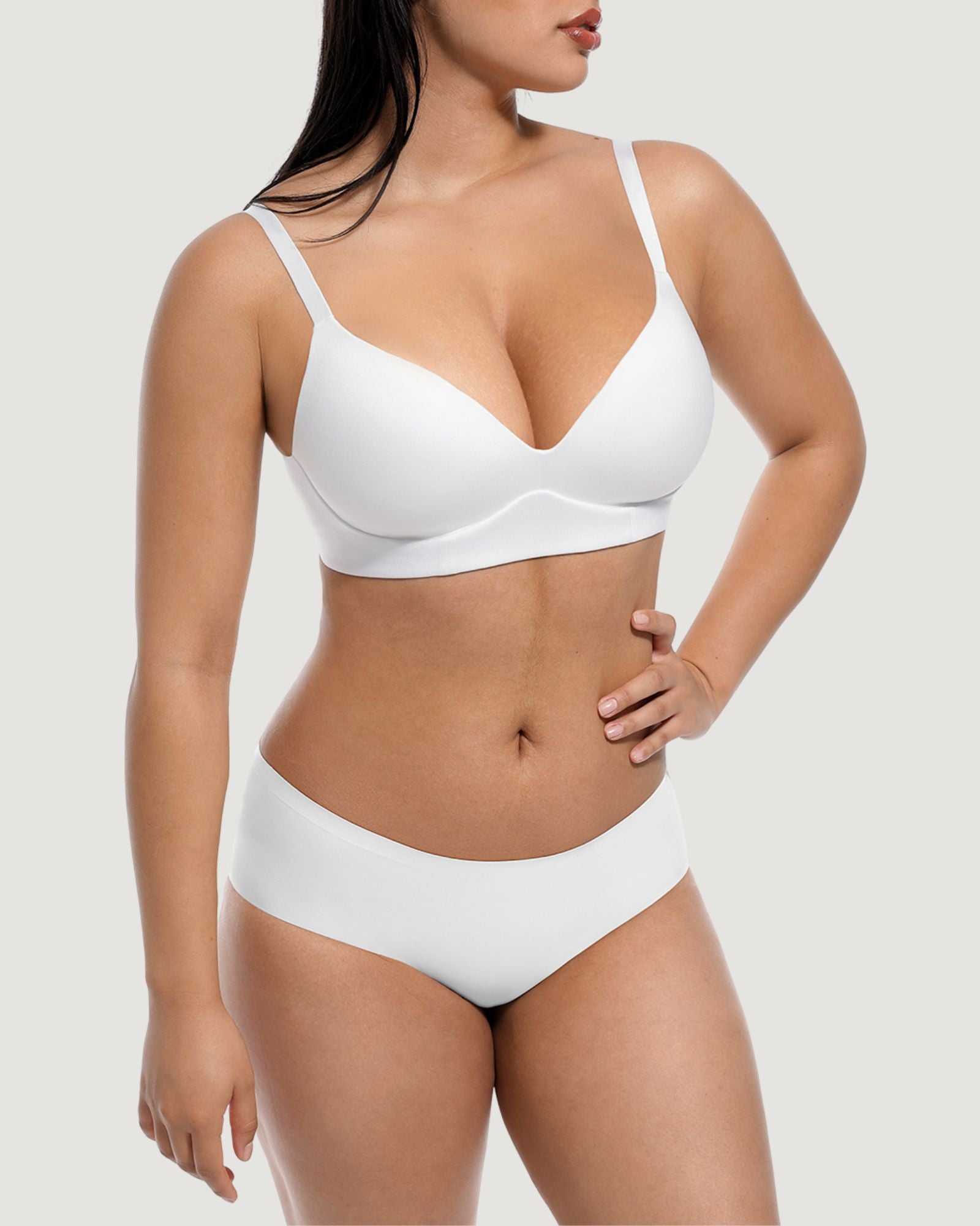 Pear Shapewear Quinn Wireless Bralette White 2
