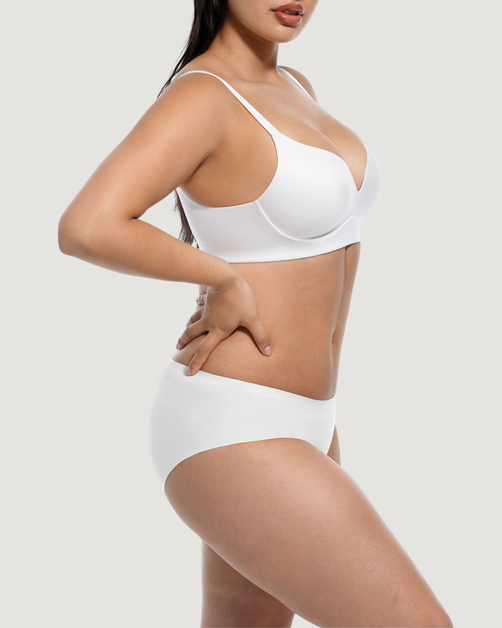 Pear Shapewear Quinn Wireless Bralette White 3