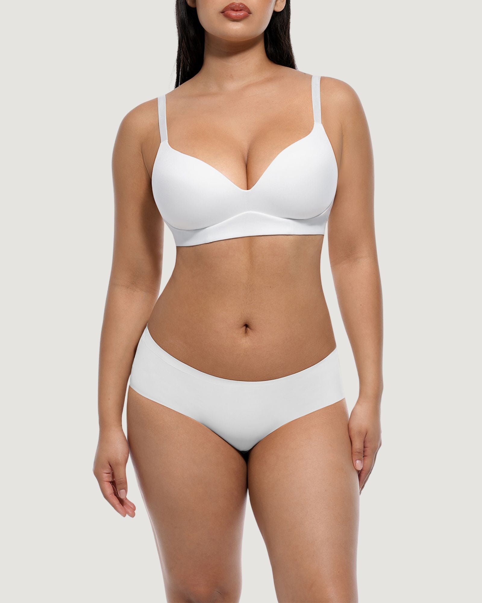 Pear Shapewear Quinn Wireless Bralette White 5